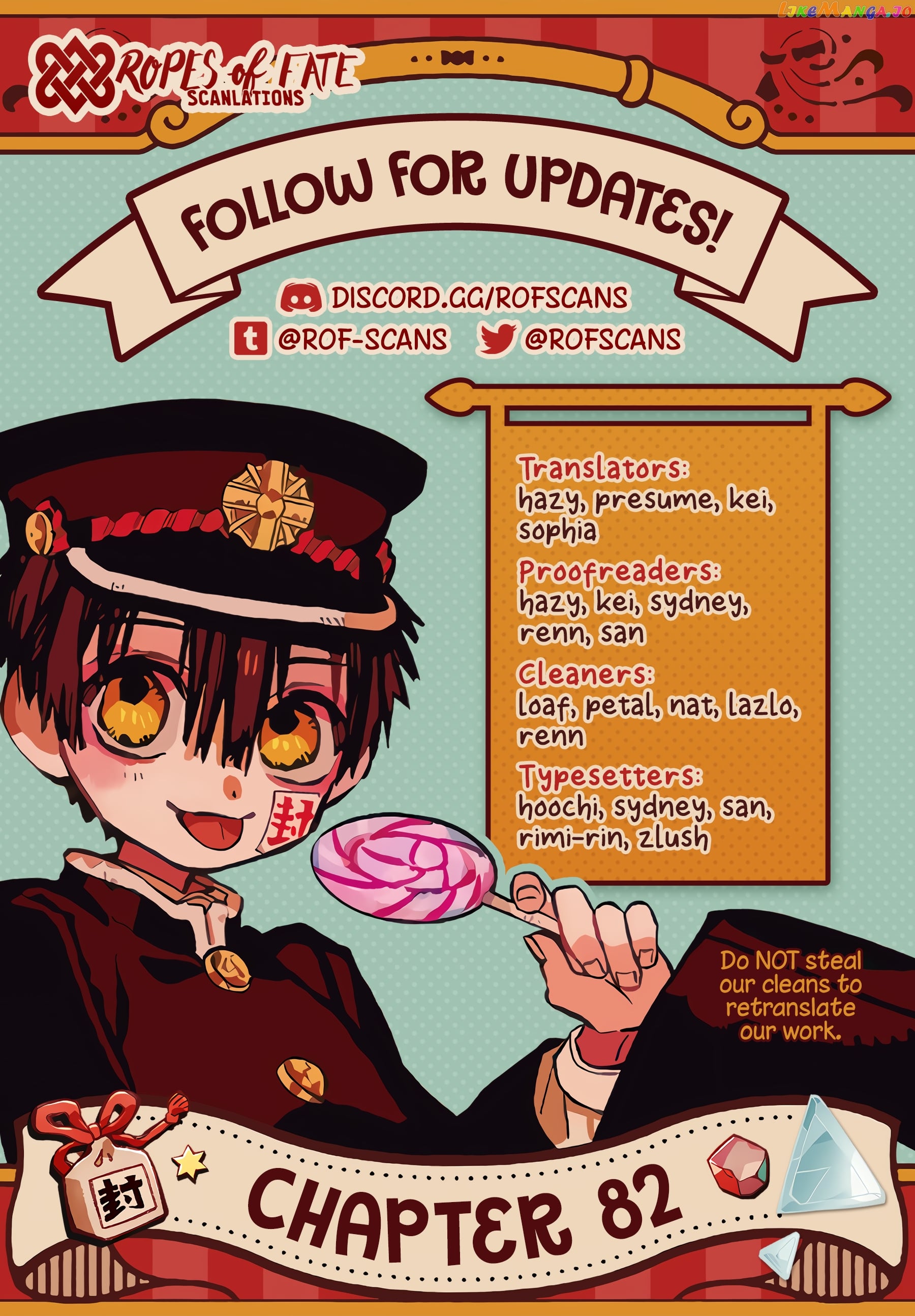 Jibaku Shounen Hanako-Kun chapter 82 - page 1