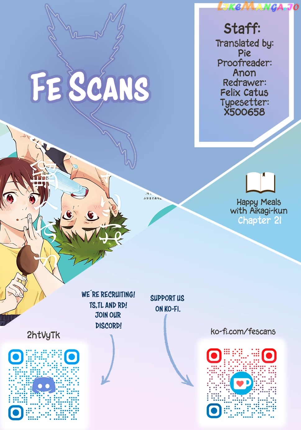 Aikagi-kun to Shiawase Gohan chapter 21 - page 1