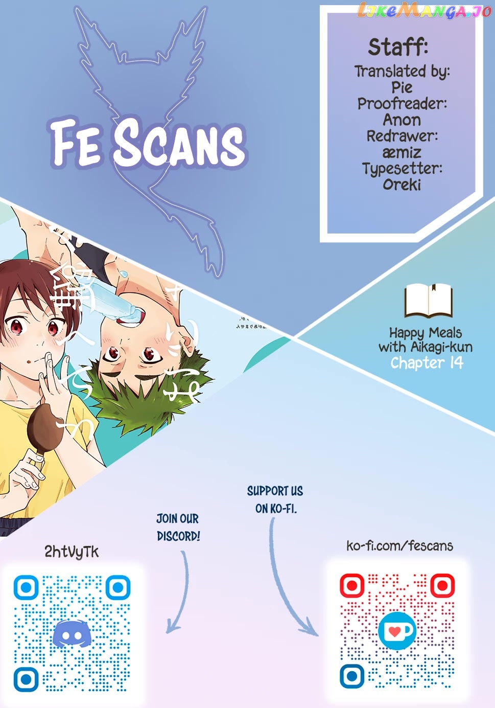 Aikagi-kun to Shiawase Gohan chapter 14 - page 1