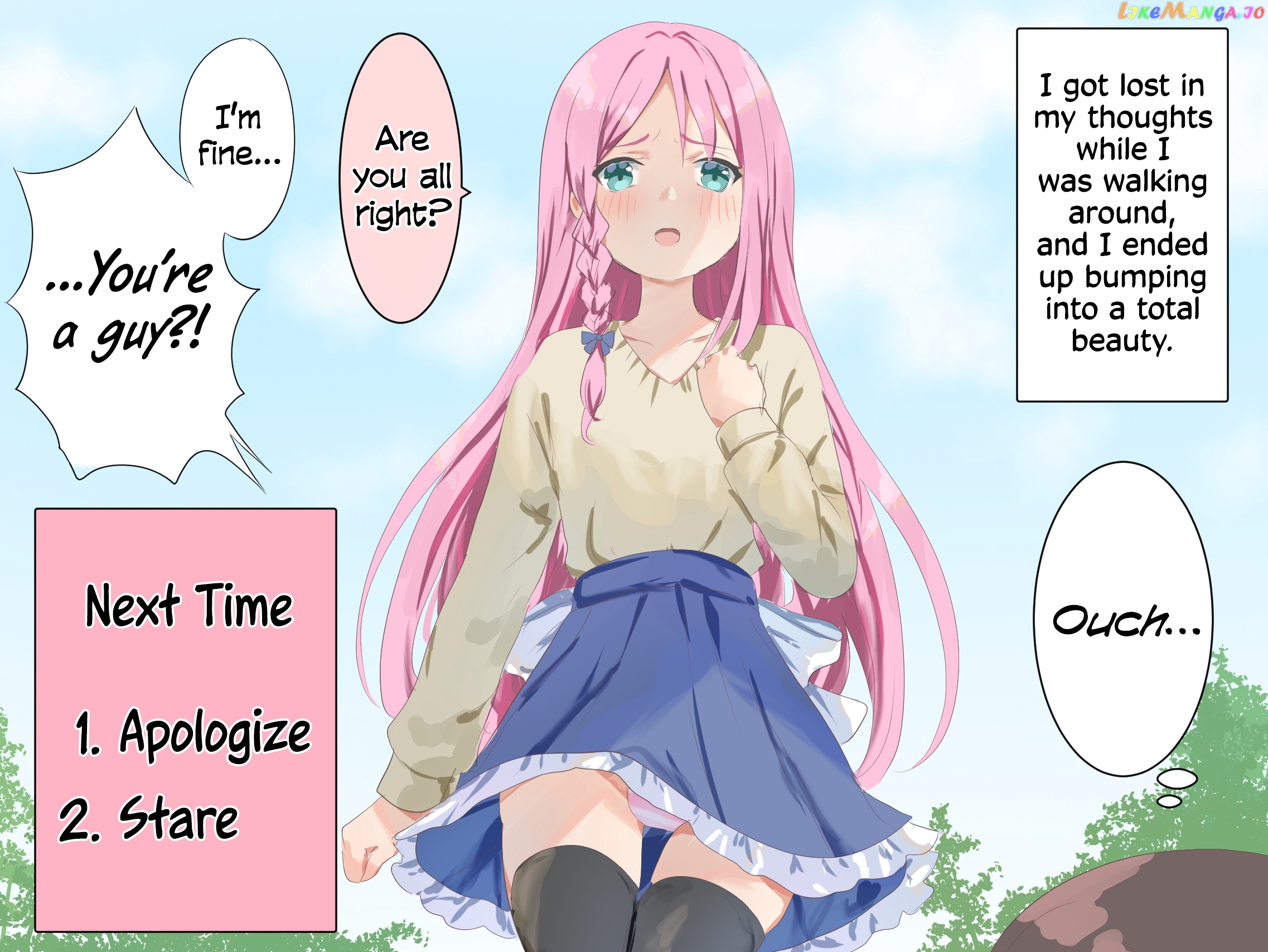 A Femboy Whose Affection Points Go Up Based On Your Choices chapter 1 - page 1