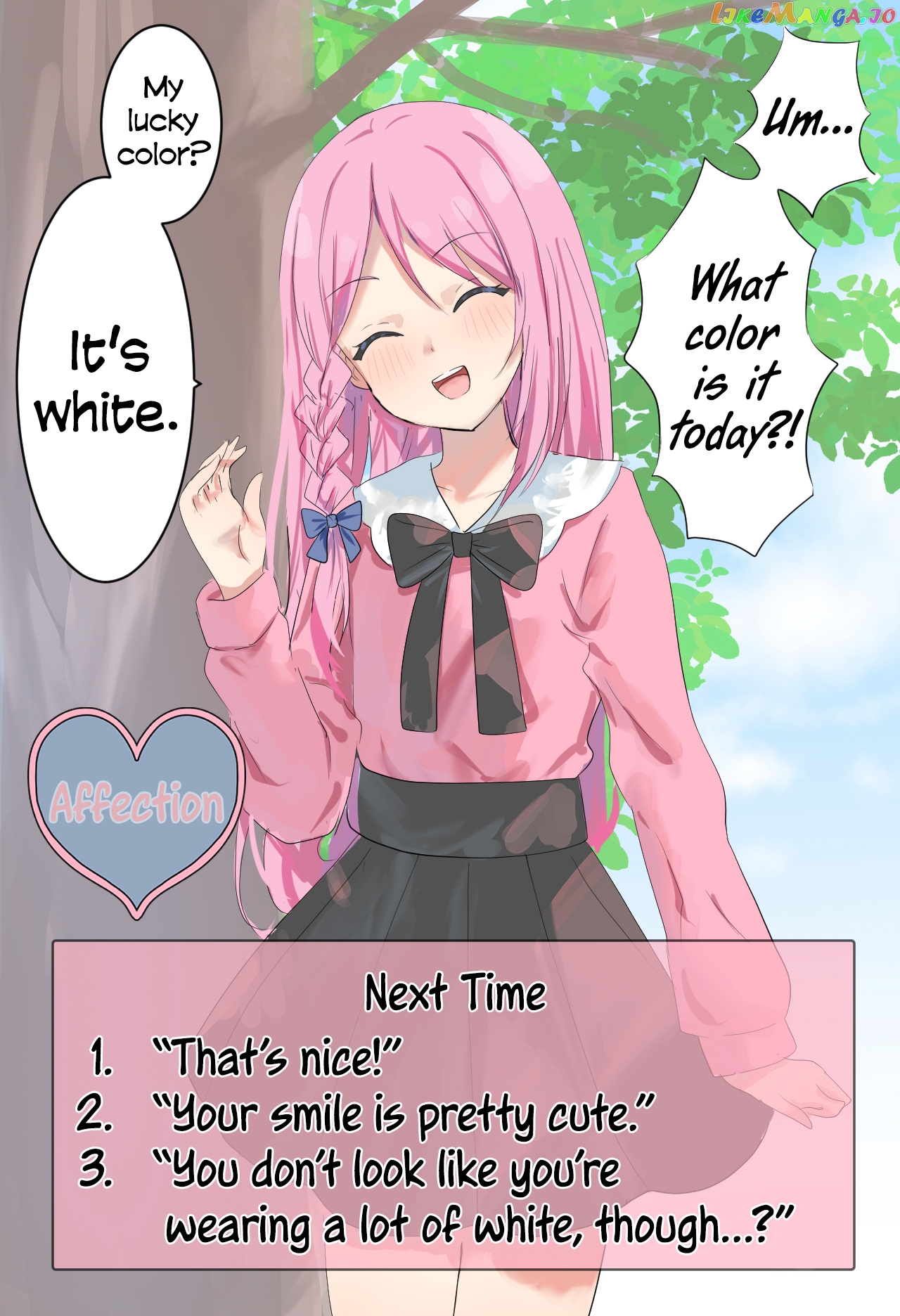 A Femboy Whose Affection Points Go Up Based On Your Choices chapter 4 - page 1