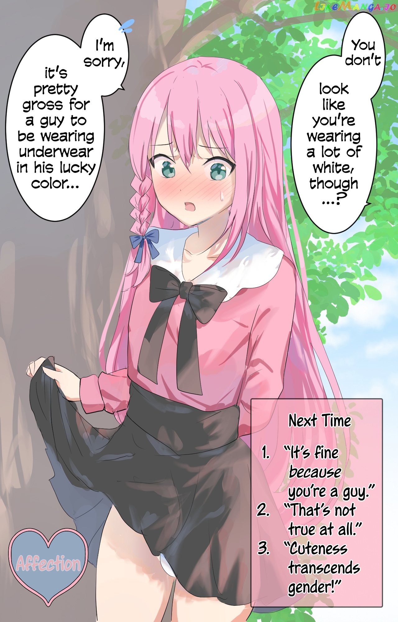 A Femboy Whose Affection Points Go Up Based On Your Choices chapter 5 - page 1