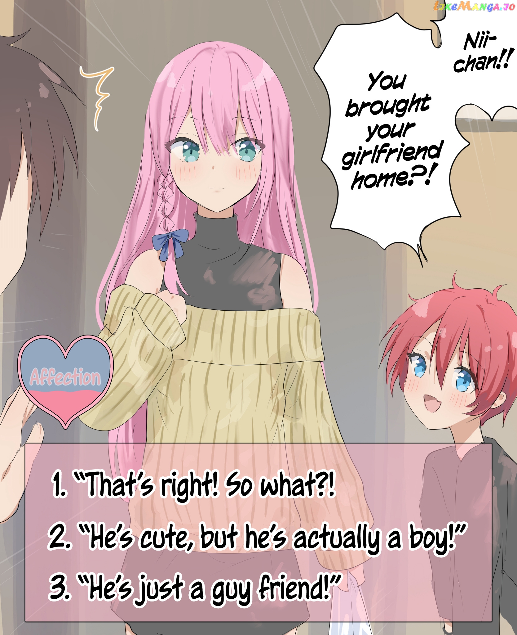 A Femboy Whose Affection Points Go Up Based On Your Choices chapter 18 - page 1