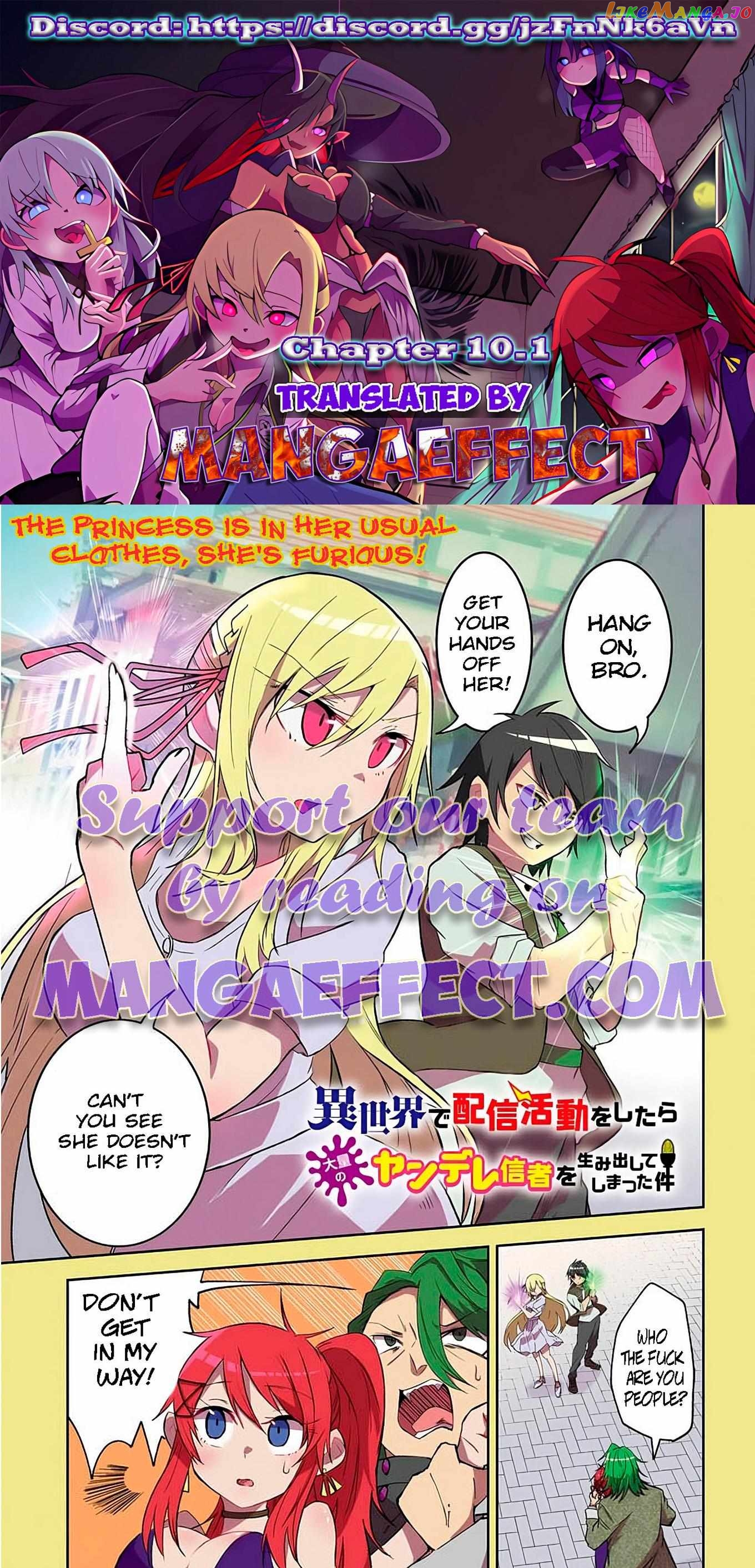 Isekai De Haishin Katsudou Wo Shitara Tairyou No Yandere Shinja Wo Umidashite Shimatta Ken chapter 10.1 - page 2
