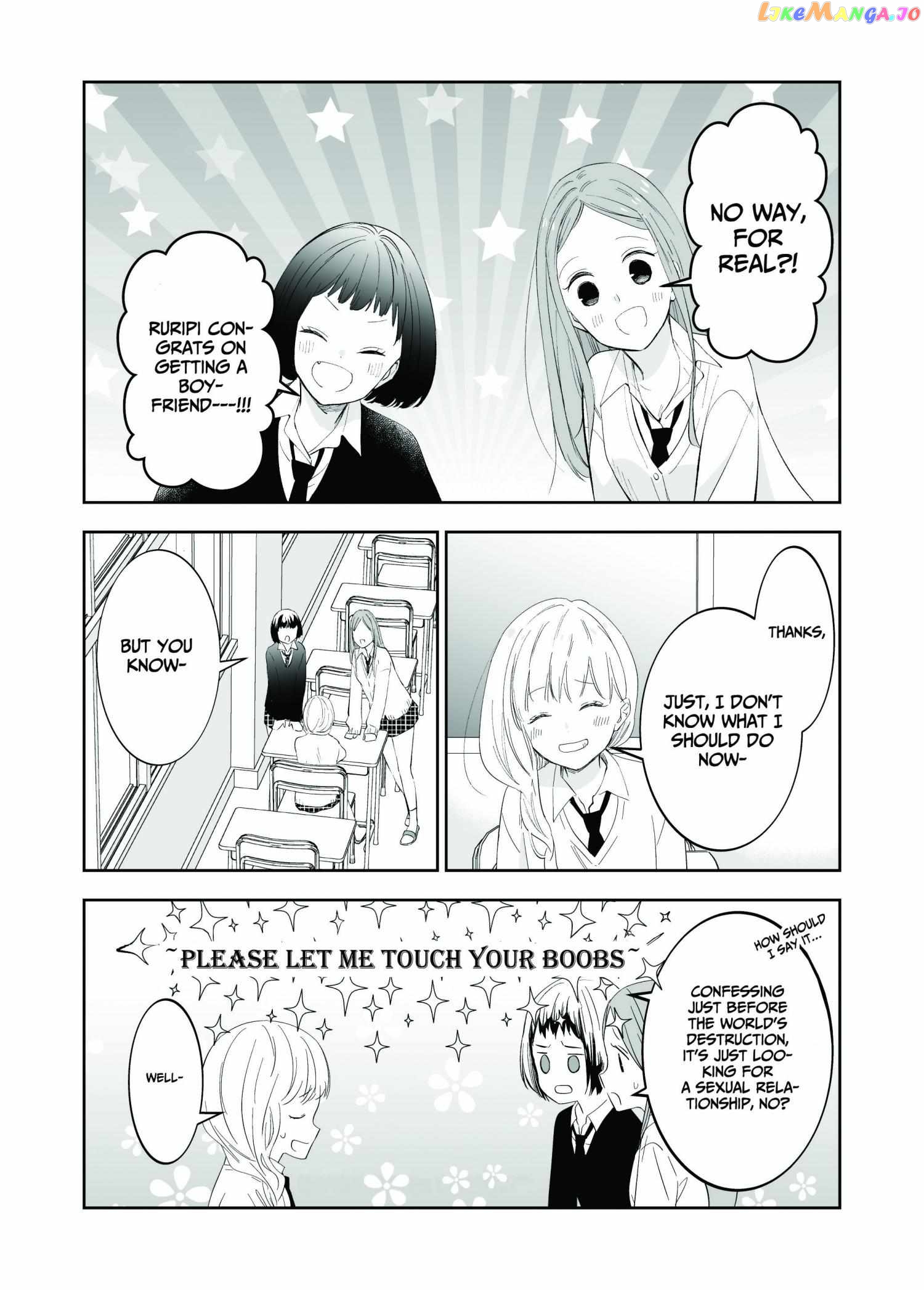 The World Will Be Destroyed Tomorrow, So I Want To Rub Your Boobs chapter 3 - page 2