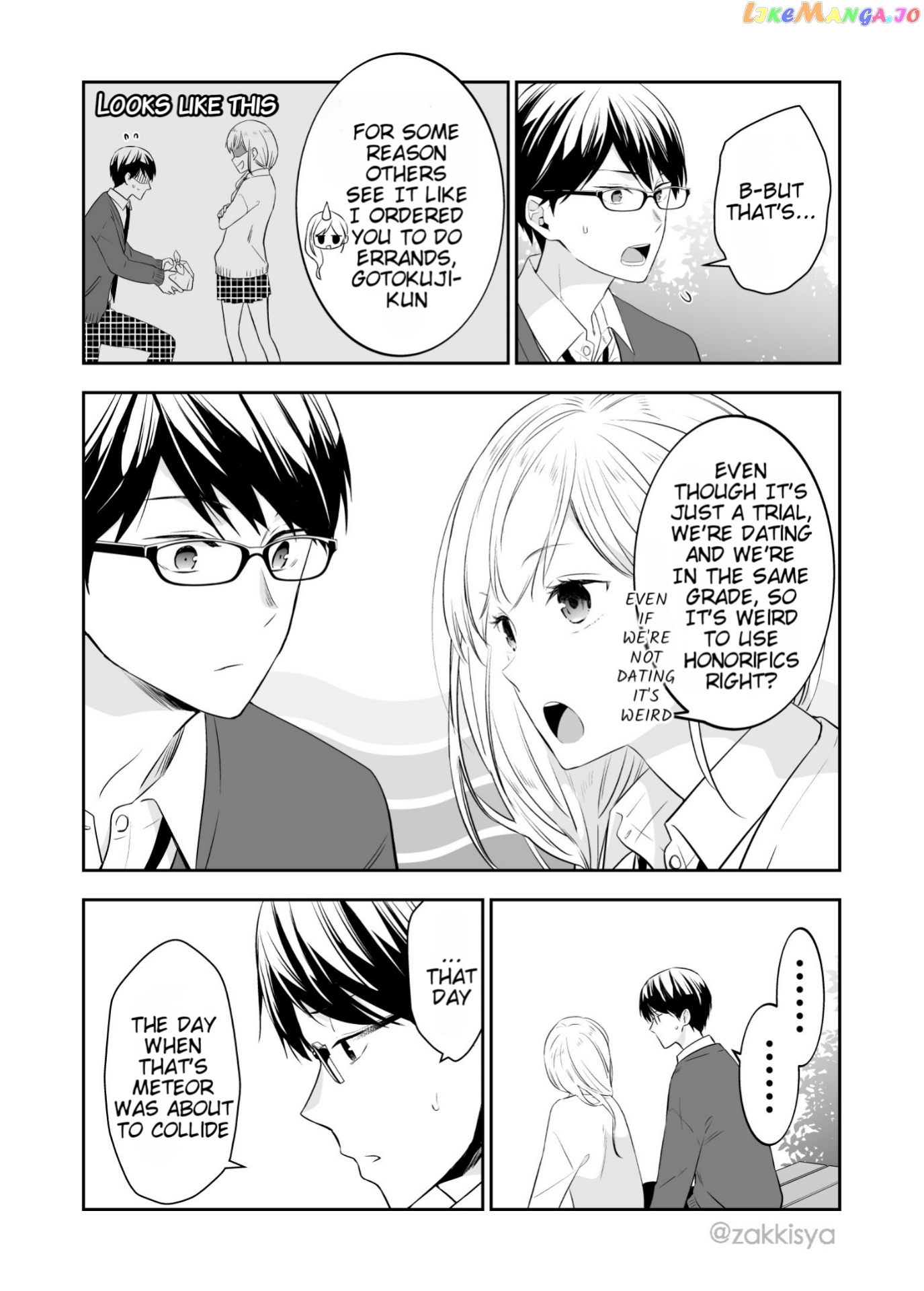 The World Will Be Destroyed Tomorrow, So I Want To Rub Your Boobs chapter 13 - page 2