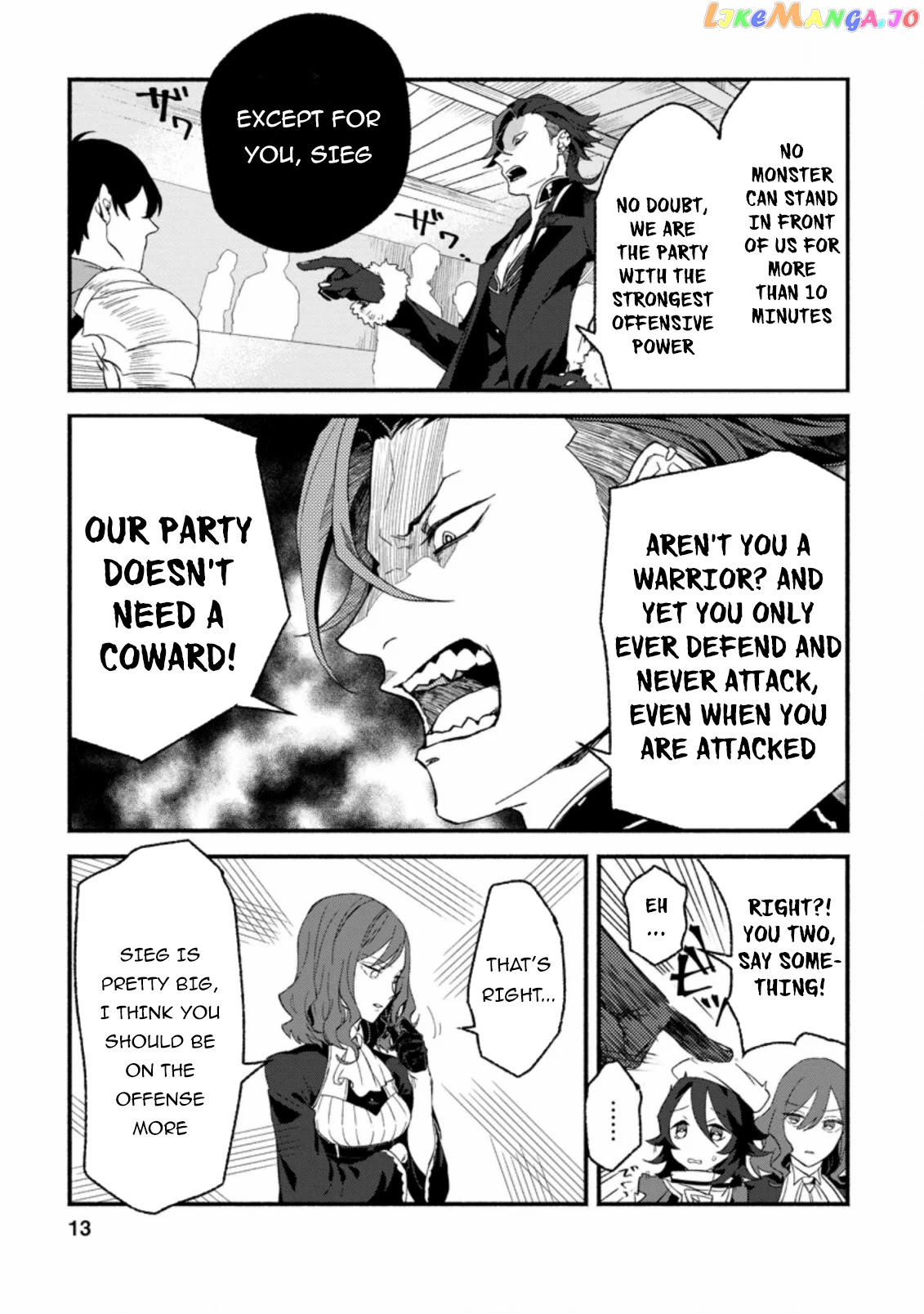 Sono Monban, Saikyou Nitsuki Tsuihou Sareta Bougyo Ryoku 9999 No Senshi, Outo No Monban Toshite Musou Suru chapter 1 - page 12