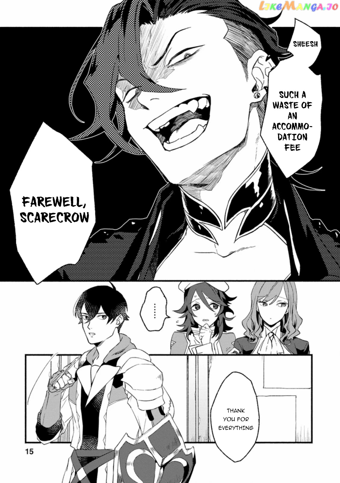 Sono Monban, Saikyou Nitsuki Tsuihou Sareta Bougyo Ryoku 9999 No Senshi, Outo No Monban Toshite Musou Suru chapter 1 - page 14