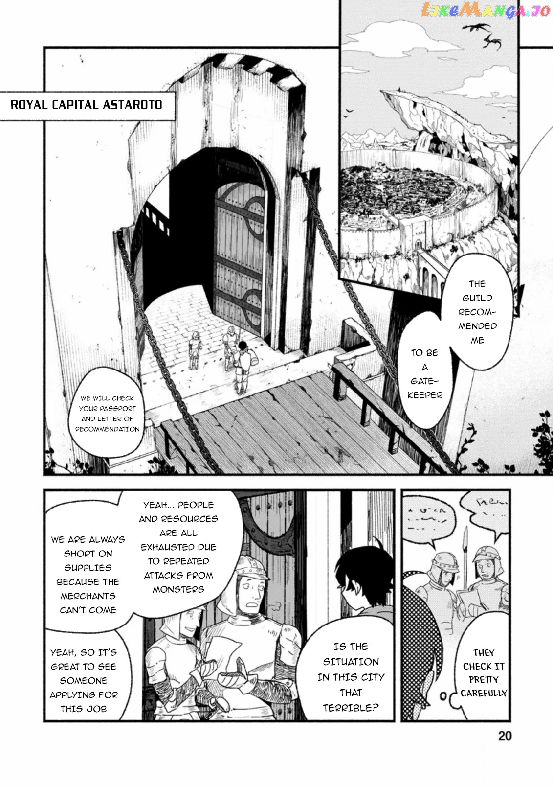 Sono Monban, Saikyou Nitsuki Tsuihou Sareta Bougyo Ryoku 9999 No Senshi, Outo No Monban Toshite Musou Suru chapter 1 - page 19