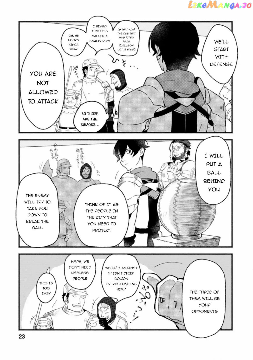 Sono Monban, Saikyou Nitsuki Tsuihou Sareta Bougyo Ryoku 9999 No Senshi, Outo No Monban Toshite Musou Suru chapter 1.2 - page 7