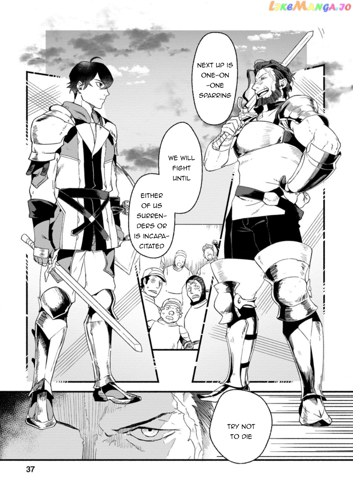 Sono Monban, Saikyou Nitsuki Tsuihou Sareta Bougyo Ryoku 9999 No Senshi, Outo No Monban Toshite Musou Suru chapter 2 - page 6