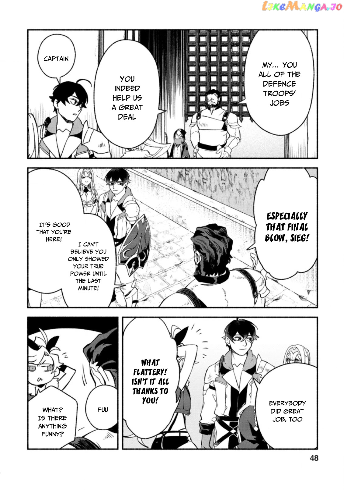 Sono Monban, Saikyou Nitsuki Tsuihou Sareta Bougyo Ryoku 9999 No Senshi, Outo No Monban Toshite Musou Suru chapter 7.2 - page 7