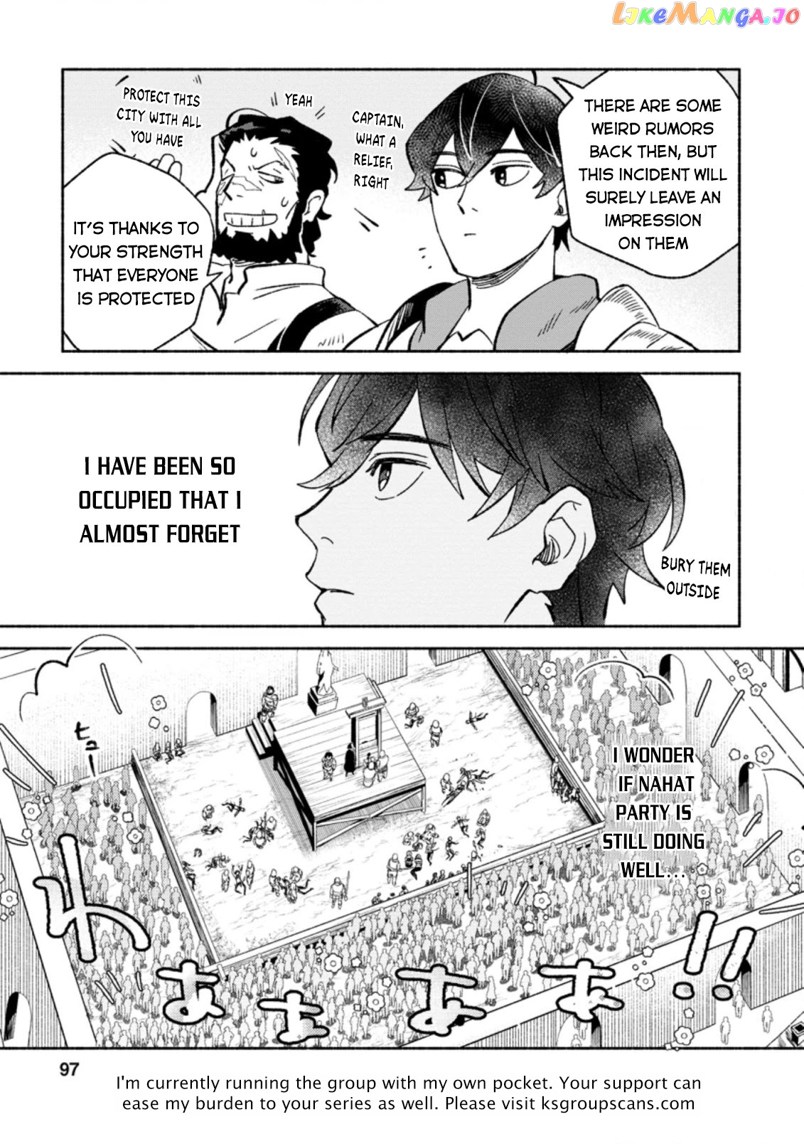 Sono Monban, Saikyou Nitsuki Tsuihou Sareta Bougyo Ryoku 9999 No Senshi, Outo No Monban Toshite Musou Suru chapter 8 - page 36