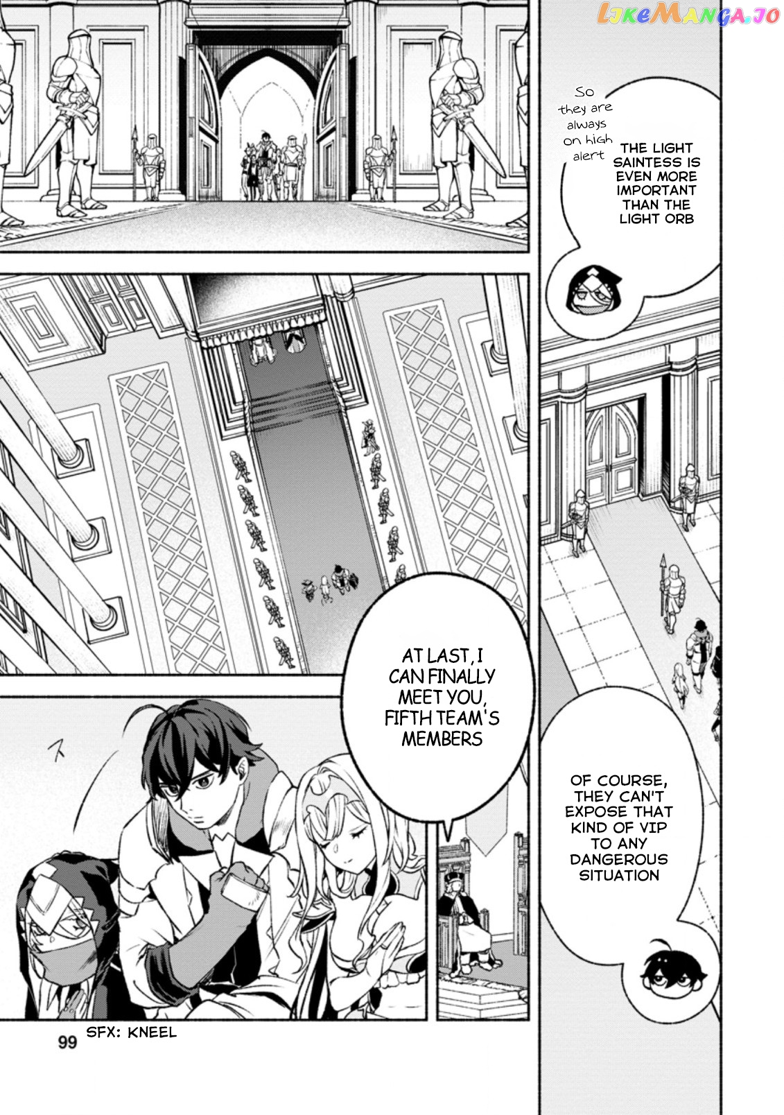 Sono Monban, Saikyou Nitsuki Tsuihou Sareta Bougyo Ryoku 9999 No Senshi, Outo No Monban Toshite Musou Suru chapter 14.1 - page 8