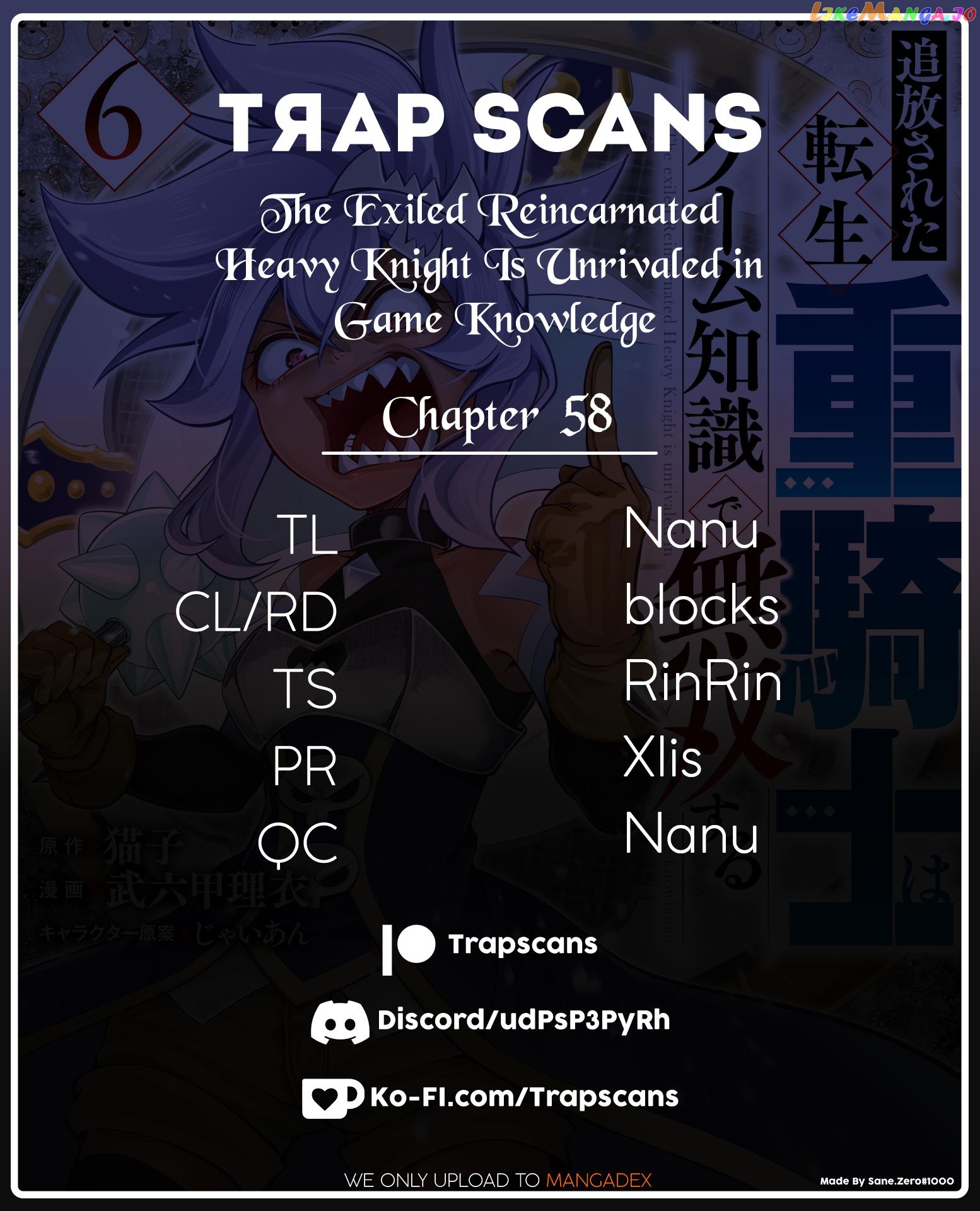 The Exiled Reincarnated Heavy Knight Is Unrivaled In Game Knowledge chapter 58 - page 1