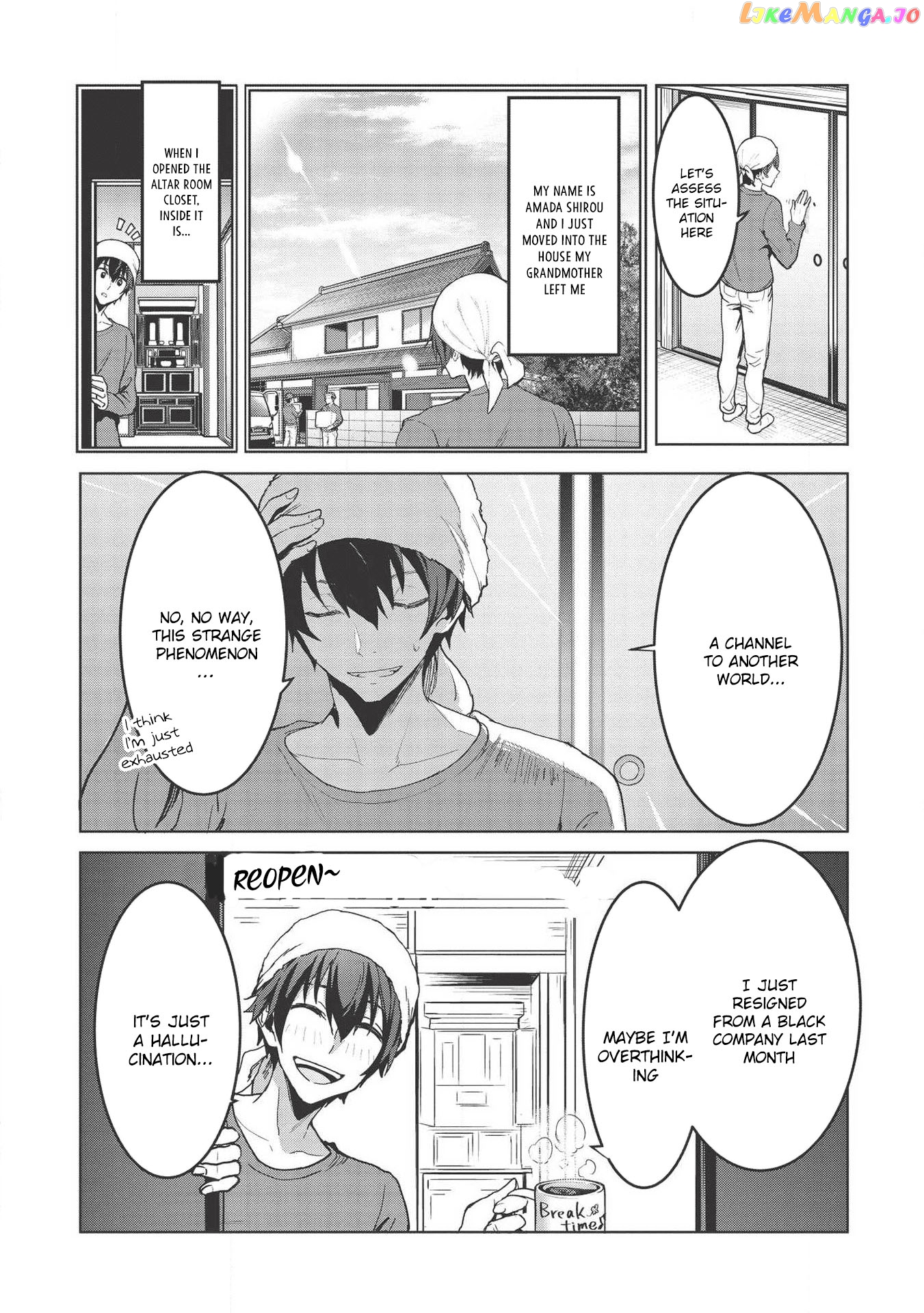 Itsudemo Jitaku Ni Kaerareru Ore Wa, Isekai De Gyoushounin O Hajimemashita chapter 1 - page 8