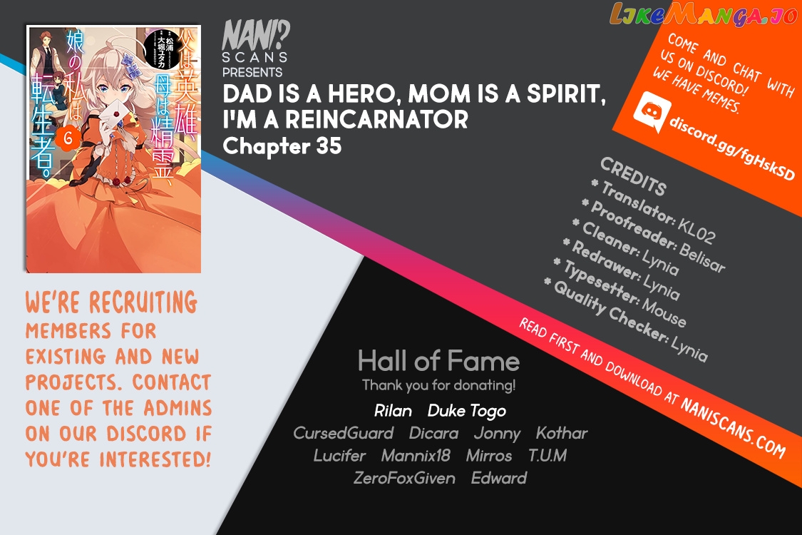 Dad Is A Hero, Mom Is A Spirit, I’m A Reincarnator chapter 35 - page 1