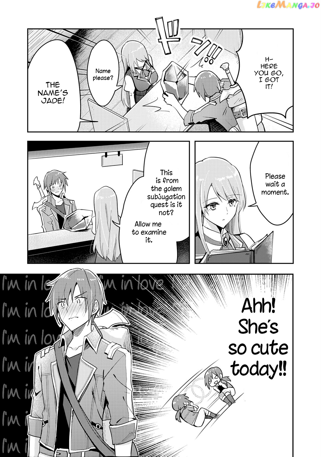 Uketsukejo Ni Kokuhaku Shitakute Guild Ni Kayoitsumetara Eiyu Ni Natteta chapter 1 - page 25