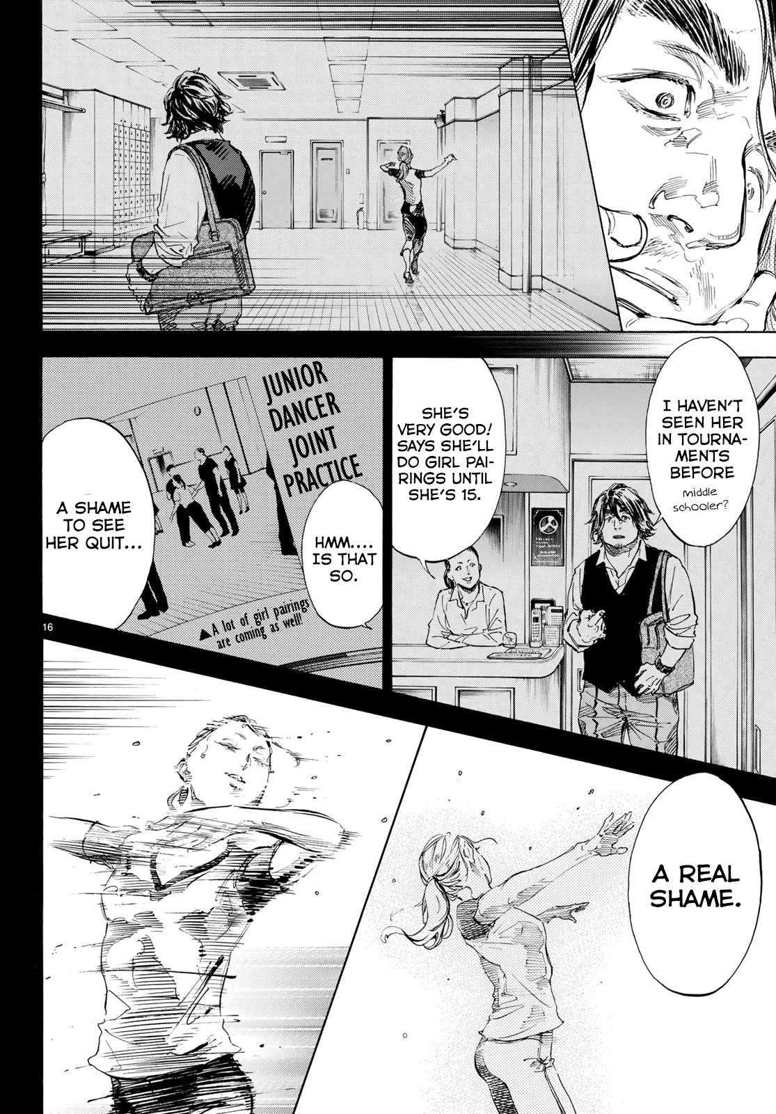 Ballroom E Youkoso chapter 47 - page 16