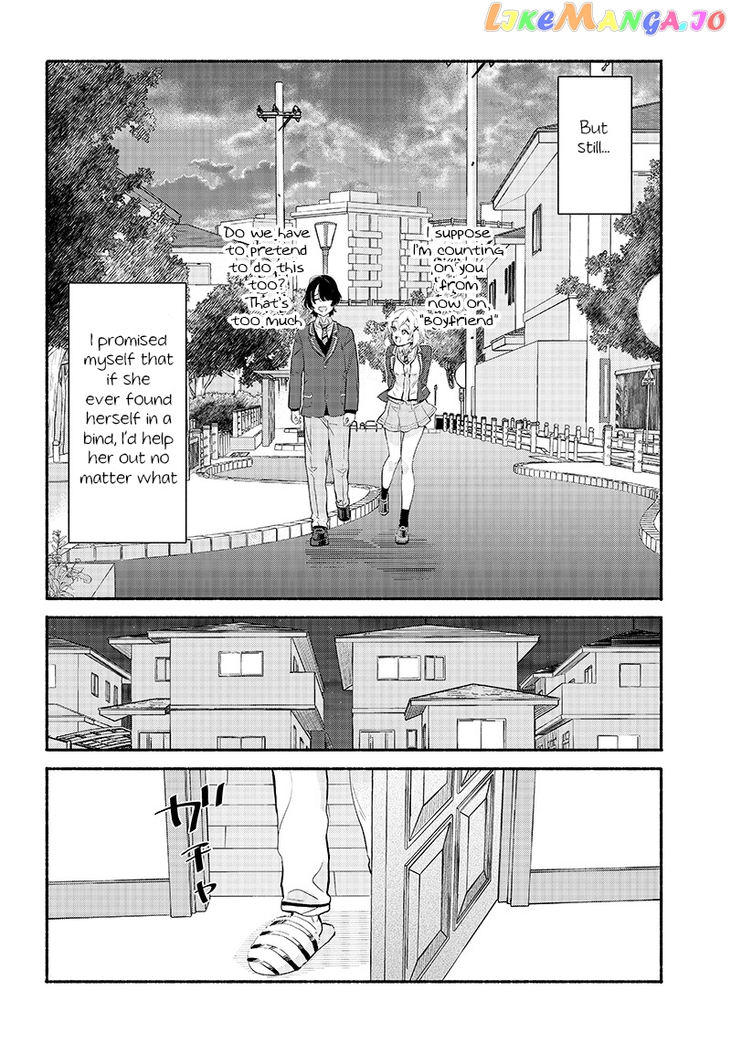 Nee, Mou Isso Tsukiacchau Osananajimi No Bishoujo Ni Tanomarete, Camo Kareshi Hajimemashita chapter 2 - page 12
