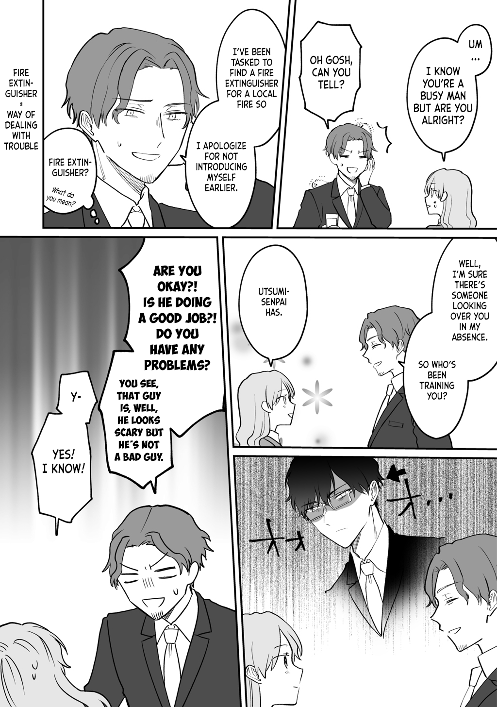The New-Hire Who Could "Read" Emotions and the Unsociable Senpai chapter 4 - page 2