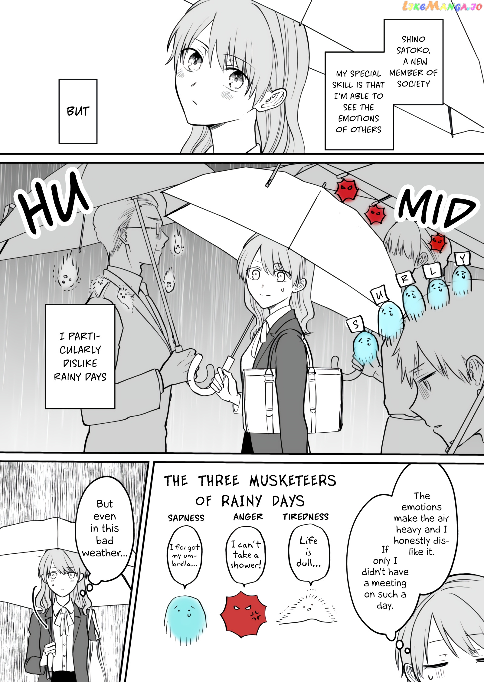 The New-Hire Who Could "Read" Emotions and the Unsociable Senpai chapter 5 - page 1