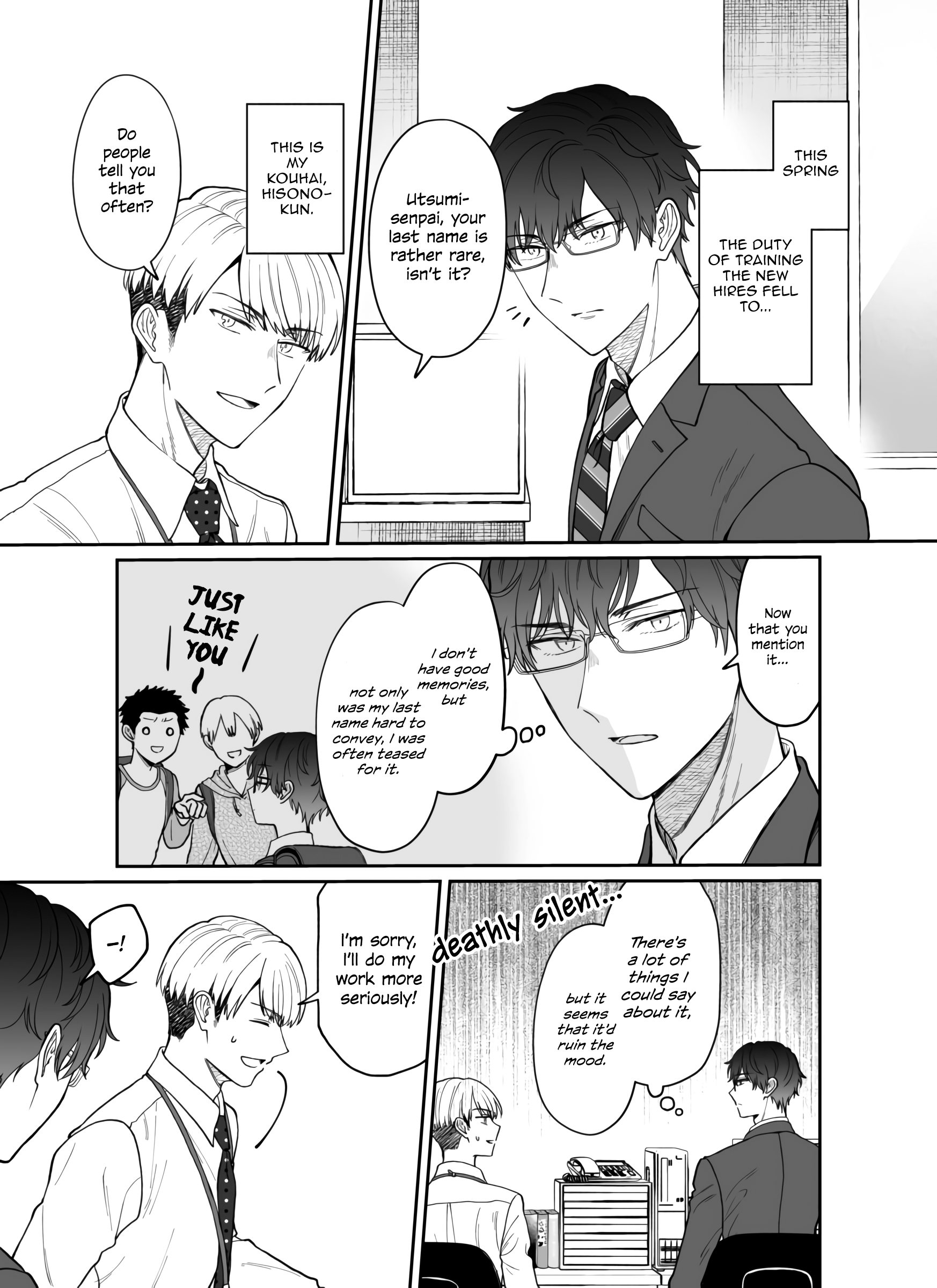The New-Hire Who Could "Read" Emotions and the Unsociable Senpai chapter 11 - page 1
