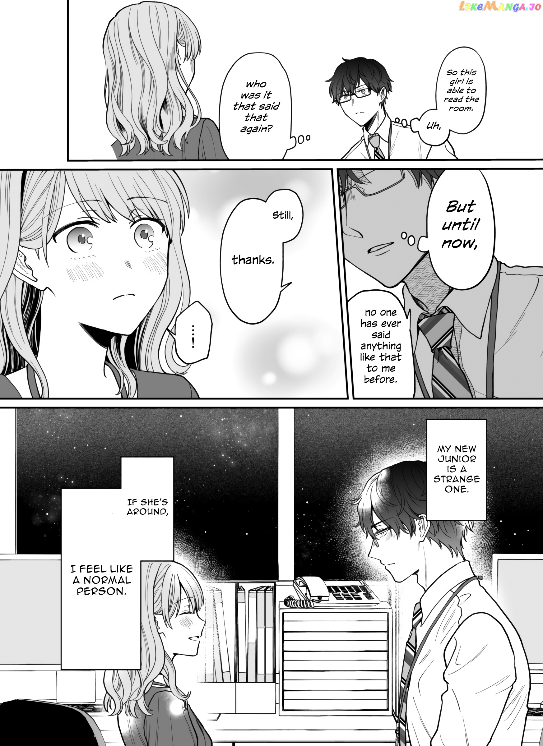 The New-Hire Who Could "Read" Emotions and the Unsociable Senpai chapter 11 - page 6