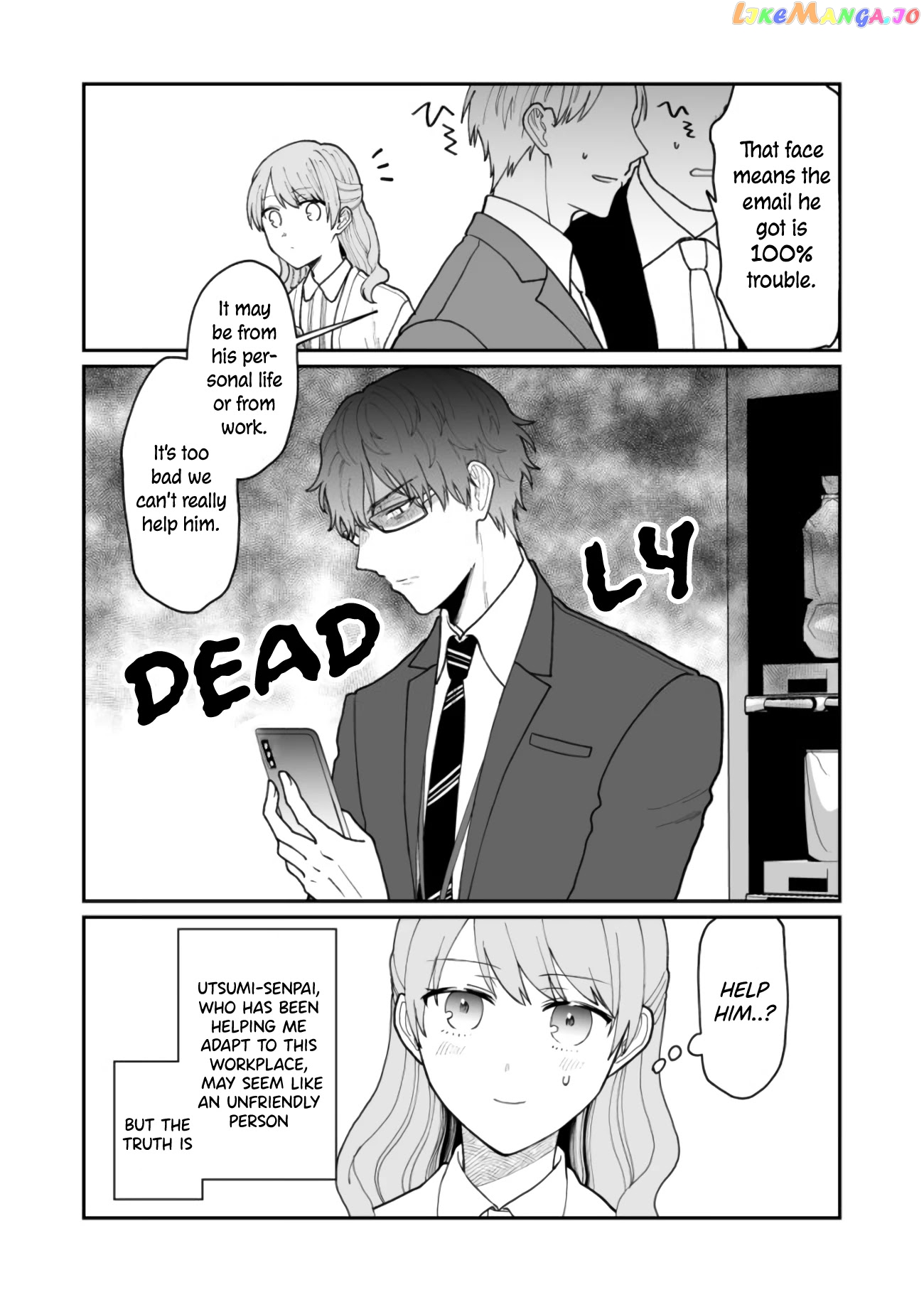 The New-Hire Who Could "Read" Emotions and the Unsociable Senpai chapter 13.5 - page 2