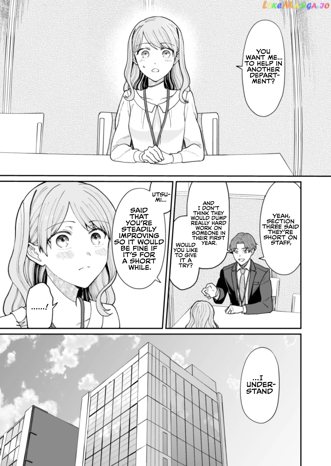 The New-Hire Who Could "Read" Emotions and the Unsociable Senpai chapter 14 - page 1