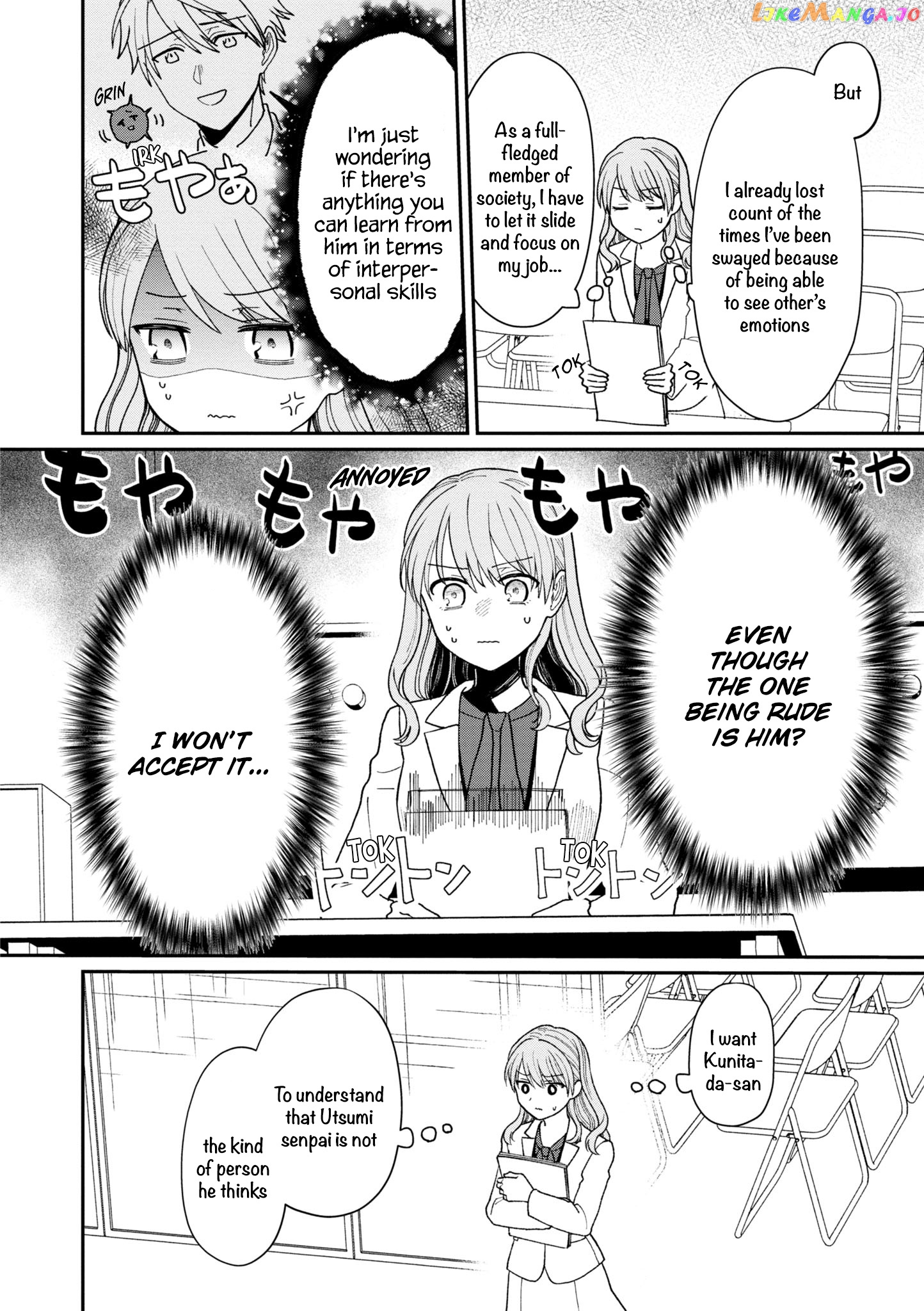 The New-Hire Who Could "Read" Emotions and the Unsociable Senpai chapter 19 - page 3