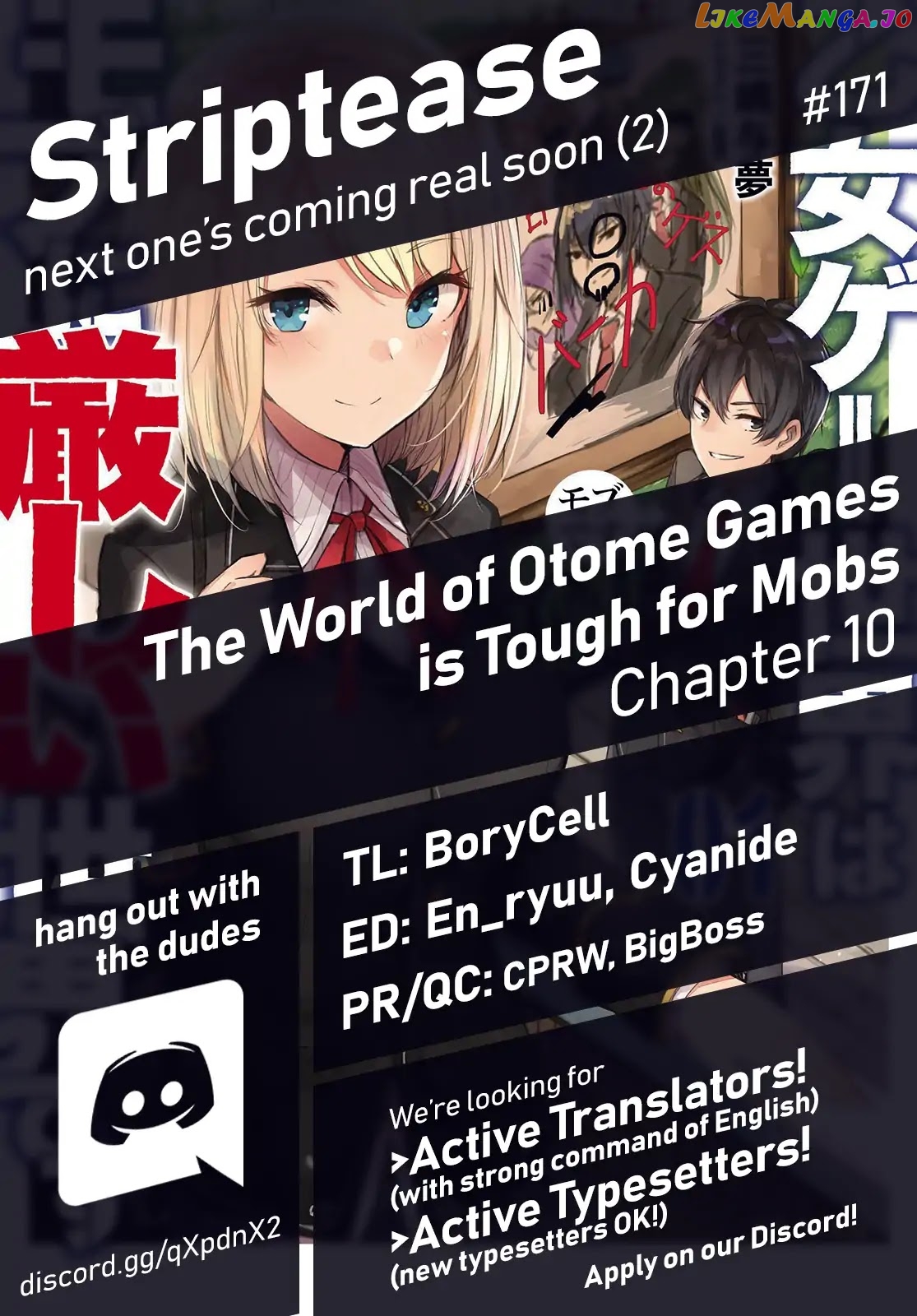 The World of Otome Games is Tough For Mobs chapter 10 - page 1