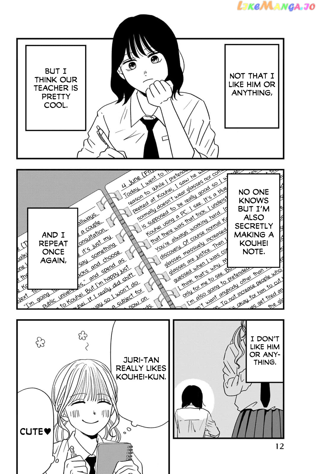 Usayama Joshi Koukou 2-Nen 1-Kumi!! chapter 1 - page 12