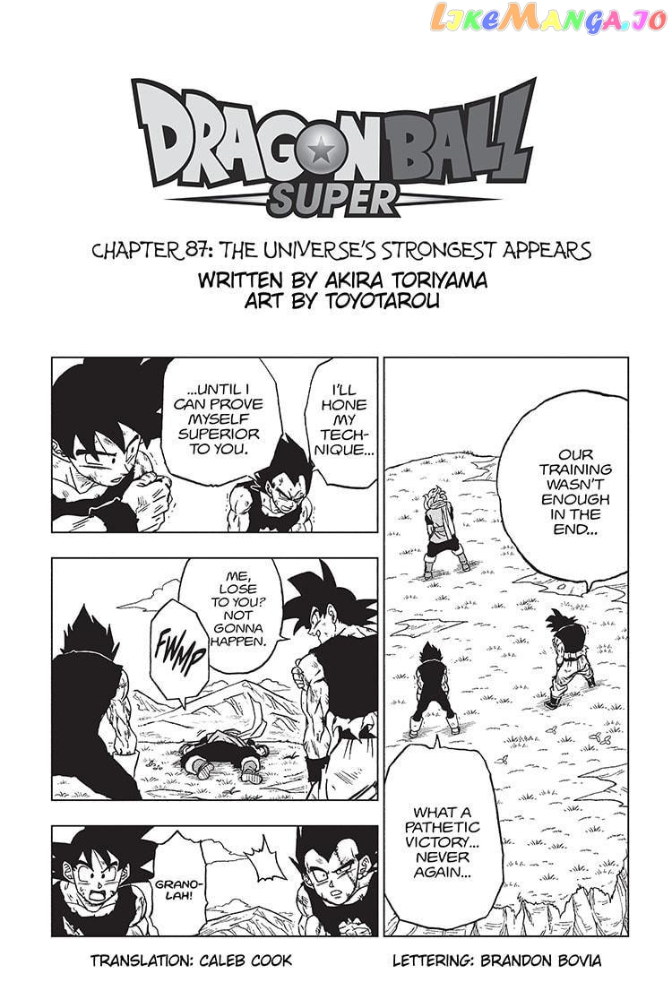 Dragon Ball Super chapter 87 - page 1