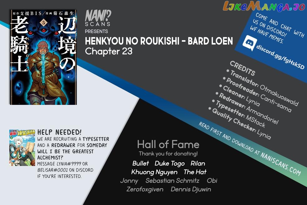 Henkyou no Roukishi - Bard Loen chapter 23 - page 1