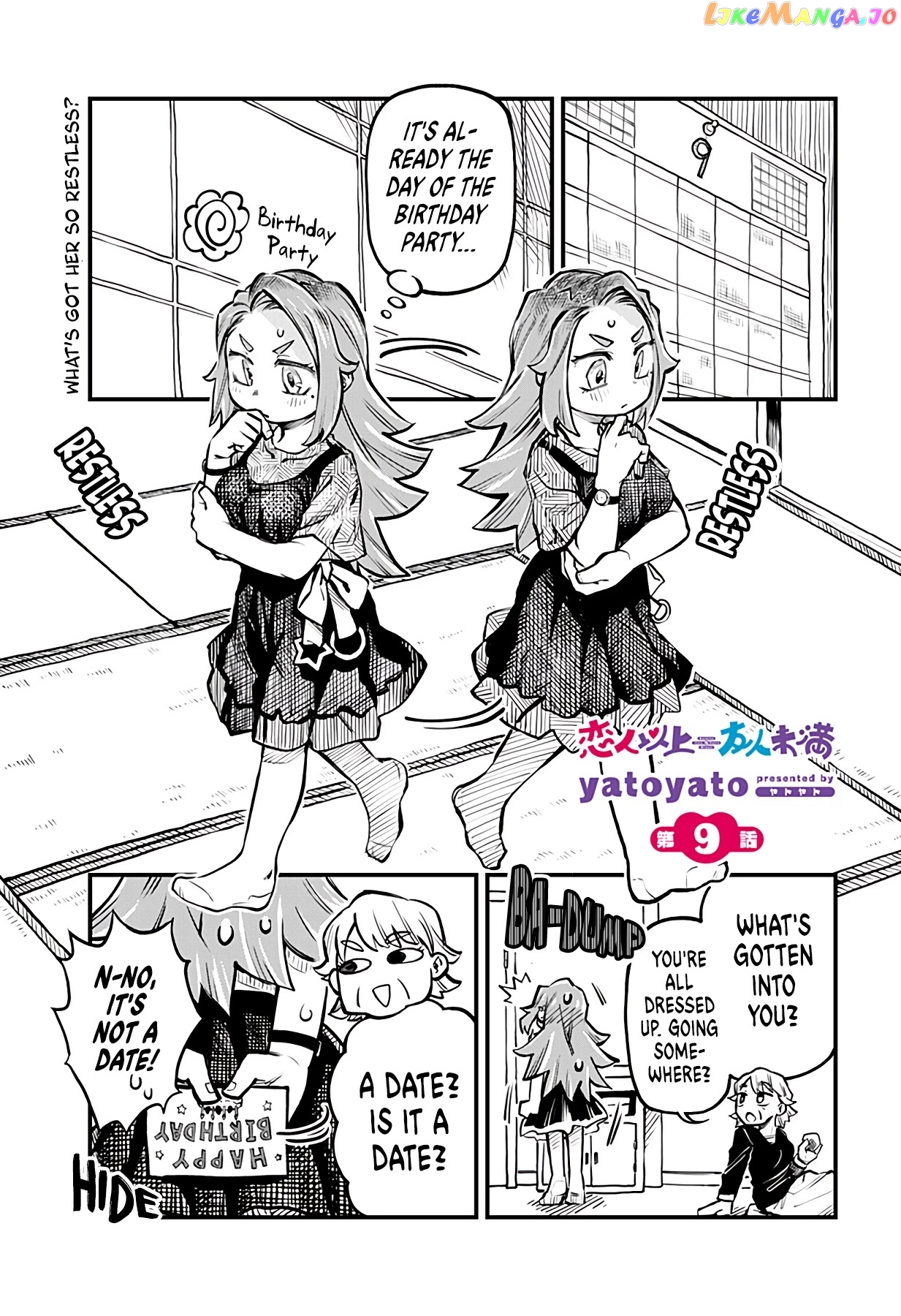 More Than Lovers, Less Than Friends chapter 9 - page 1