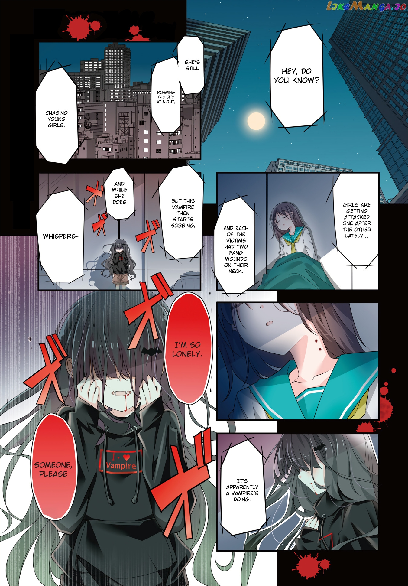 Gyaru To Nekura No Kyuuketsu Kankei chapter 1 - page 1