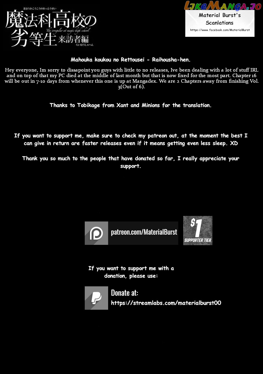 Mahouka Koukou No Rettousei – Raihousha Hen chapter 15 - page 35