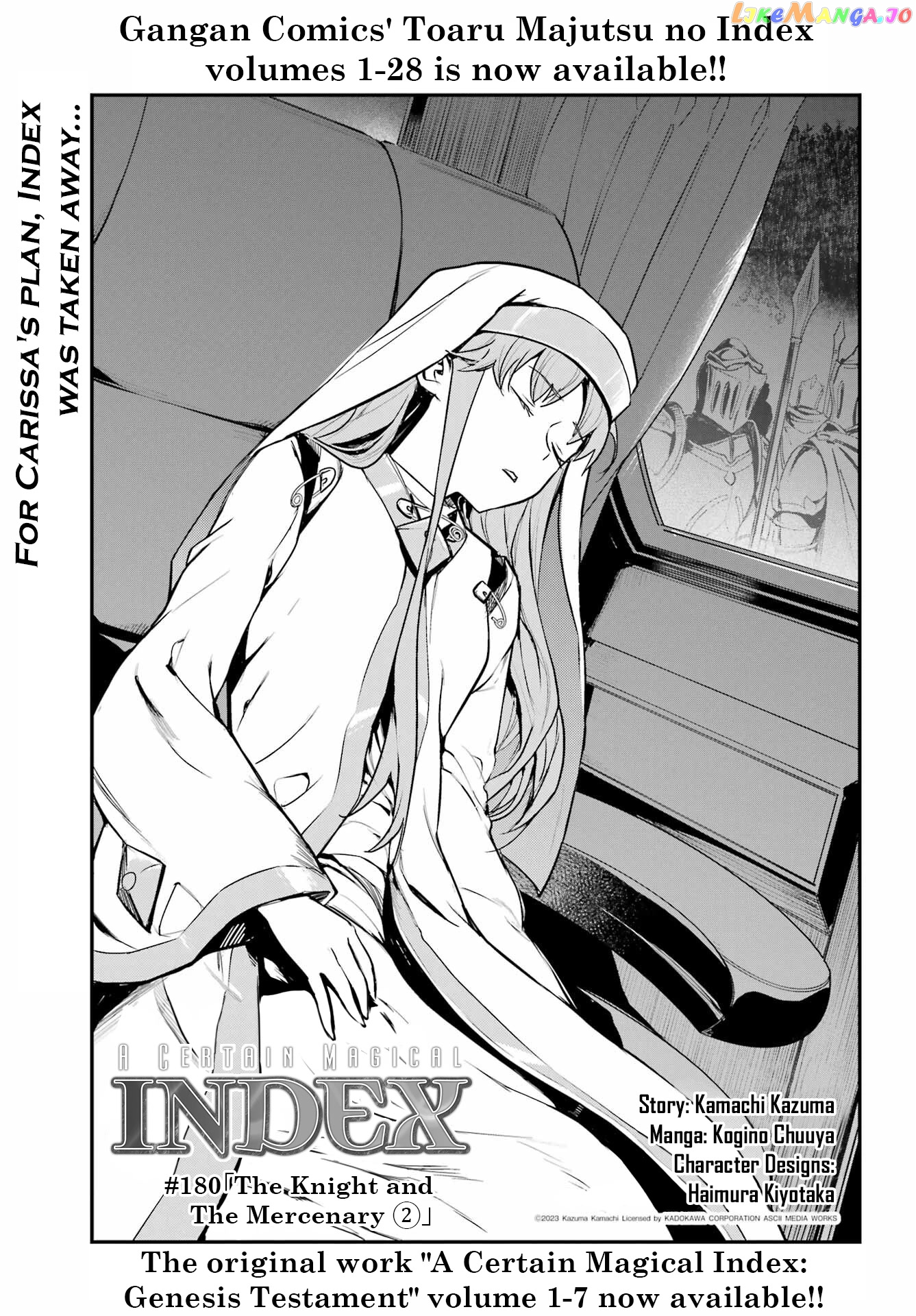 To Aru Majutsu no Kinsho Mokuroku chapter 180 - page 1