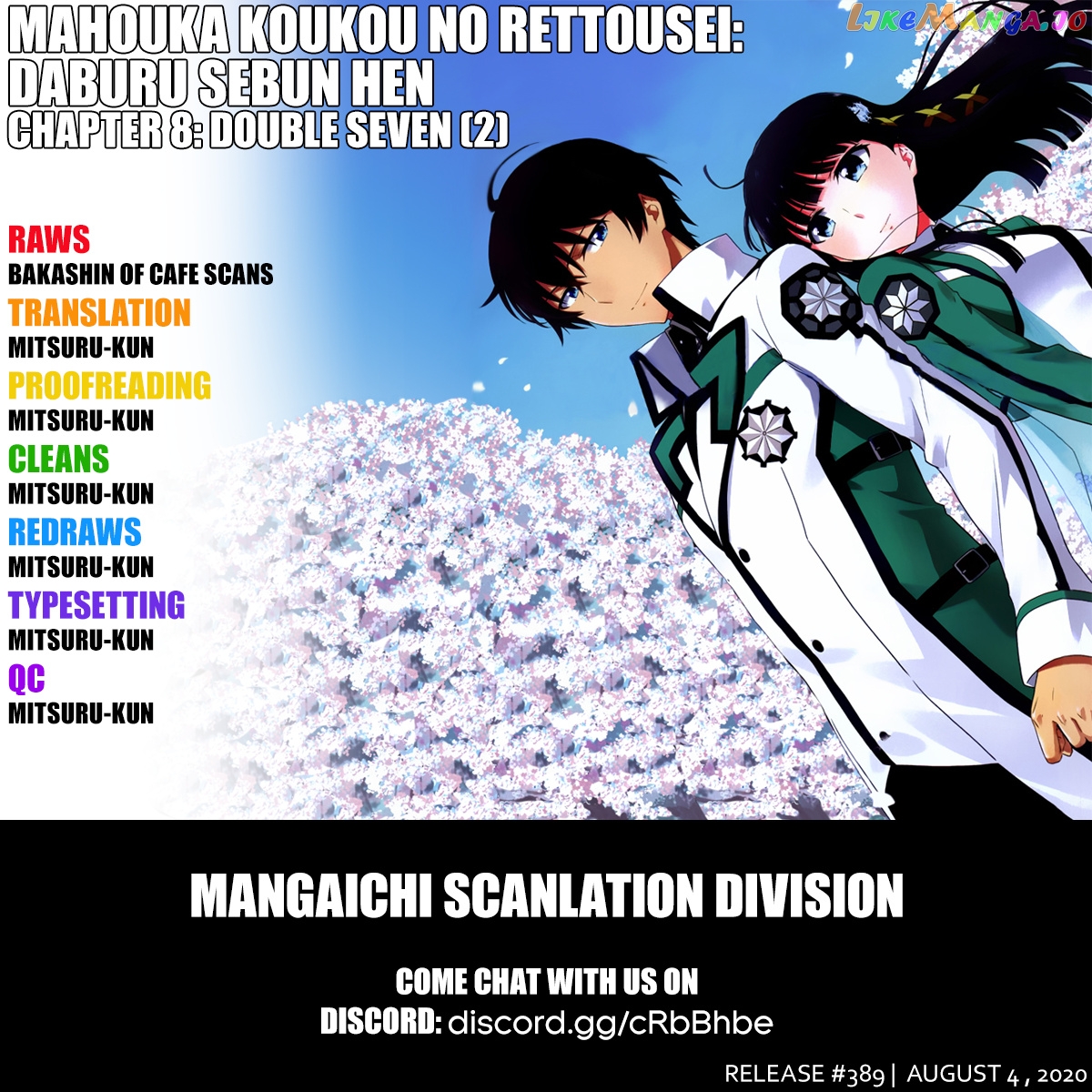 Mahouka Koukou No Rettousei – Double Seven Hen chapter 8 - page 1
