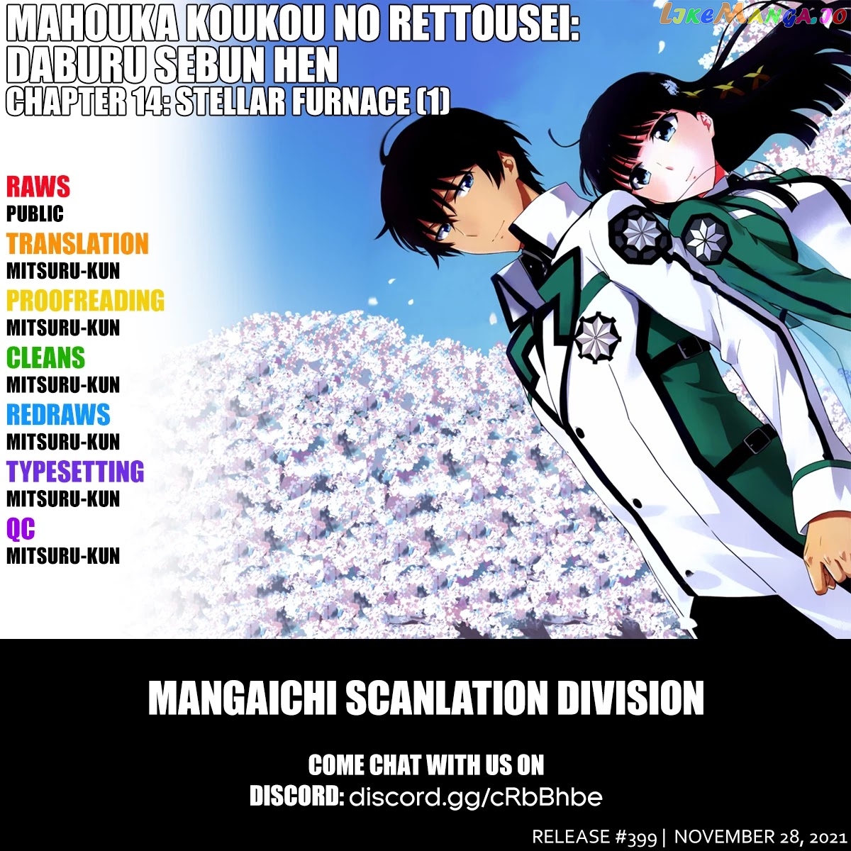 Mahouka Koukou No Rettousei – Double Seven Hen chapter 14 - page 1