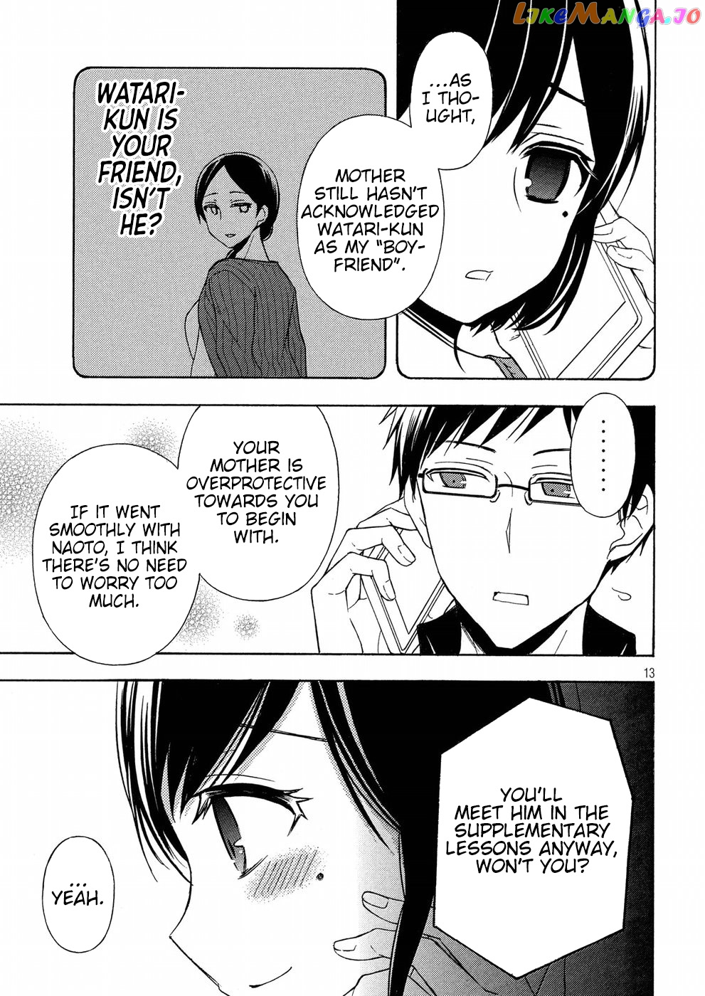 Watari-kun no xx ga Houkai Sunzen chapter 36 - page 13