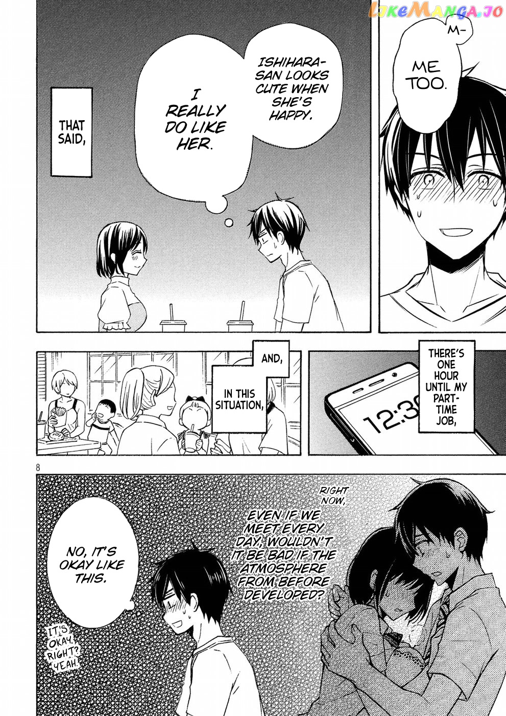 Watari-kun no xx ga Houkai Sunzen chapter 37 - page 8