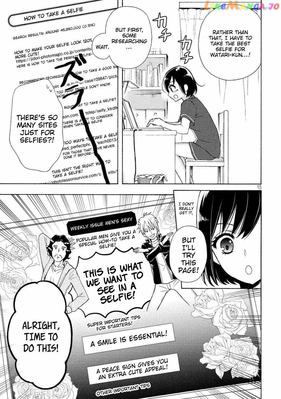Watari-kun no xx ga Houkai Sunzen chapter 47 - page 14
