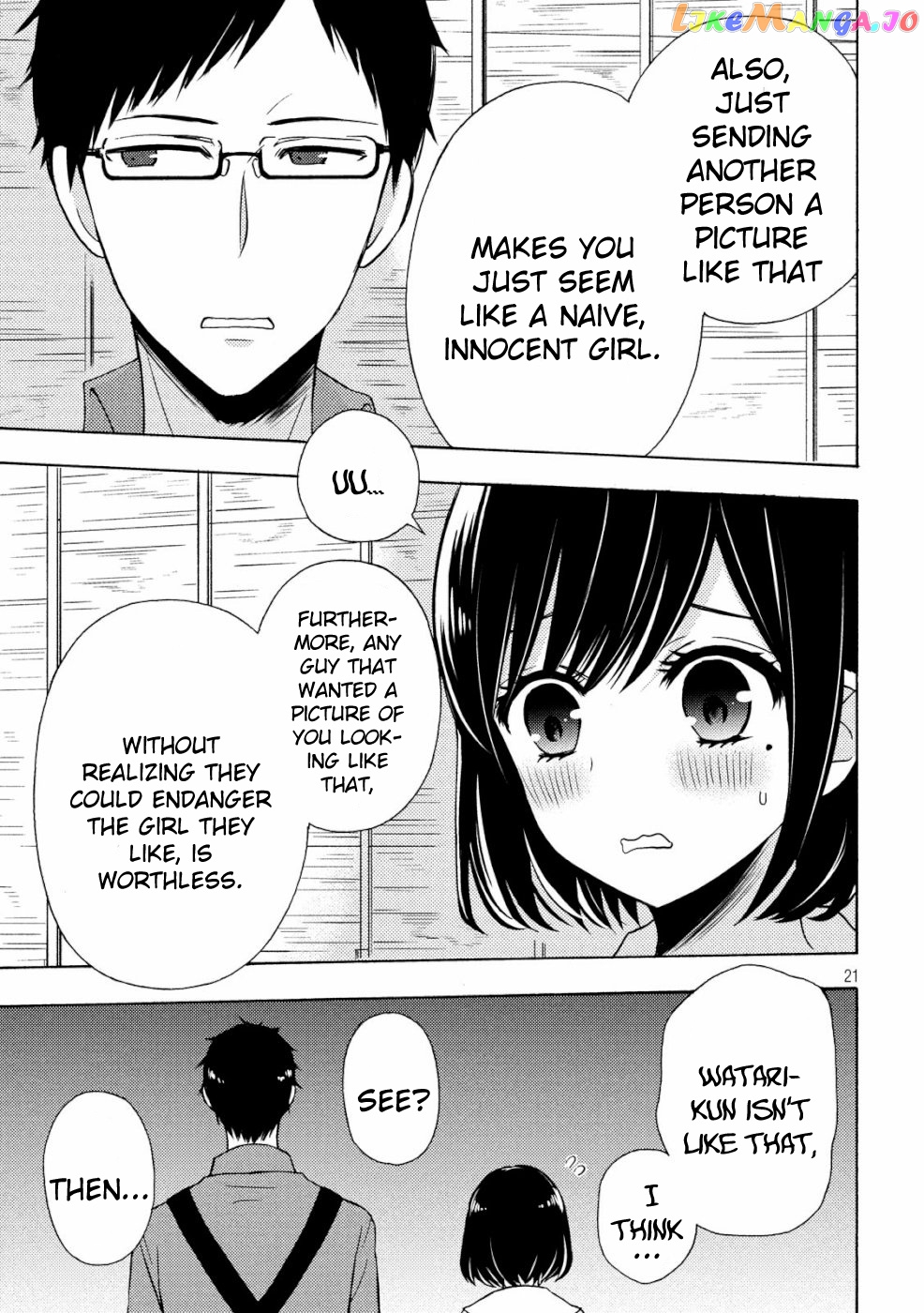 Watari-kun no xx ga Houkai Sunzen chapter 48 - page 21