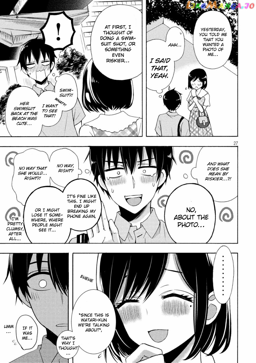 Watari-kun no xx ga Houkai Sunzen chapter 48 - page 27