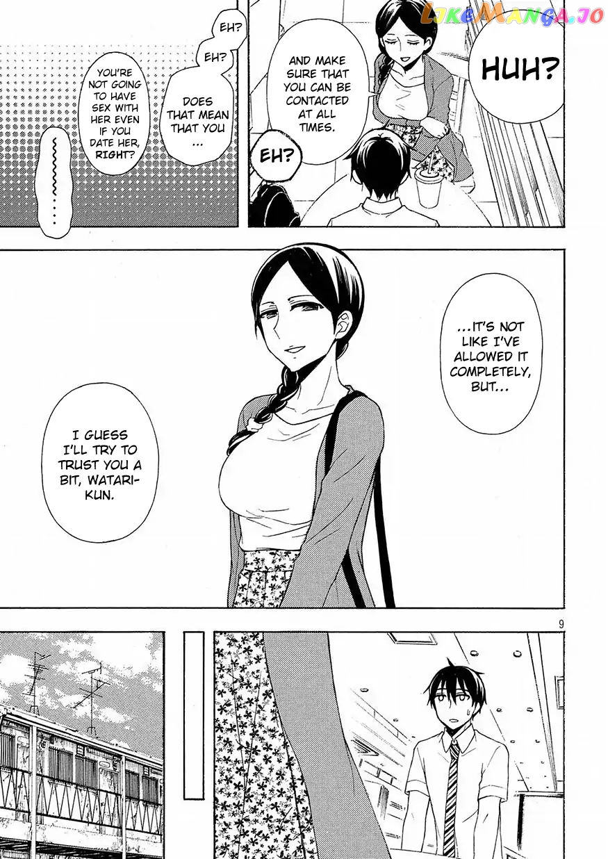 Watari-kun no xx ga Houkai Sunzen chapter 41 - page 9