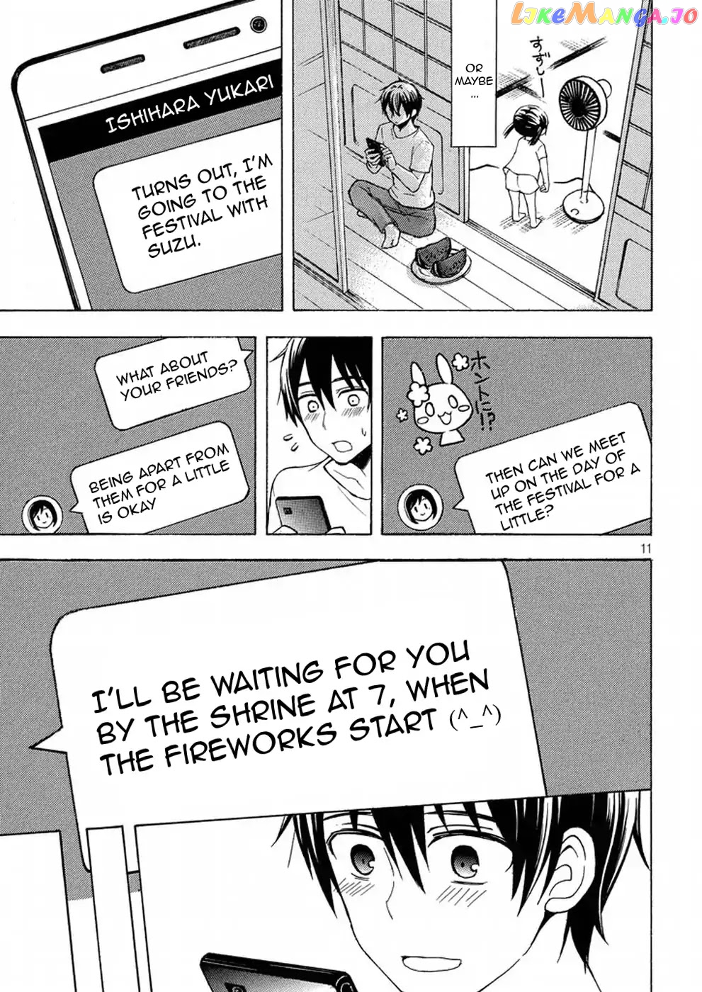 Watari-kun no xx ga Houkai Sunzen chapter 27 - page 11