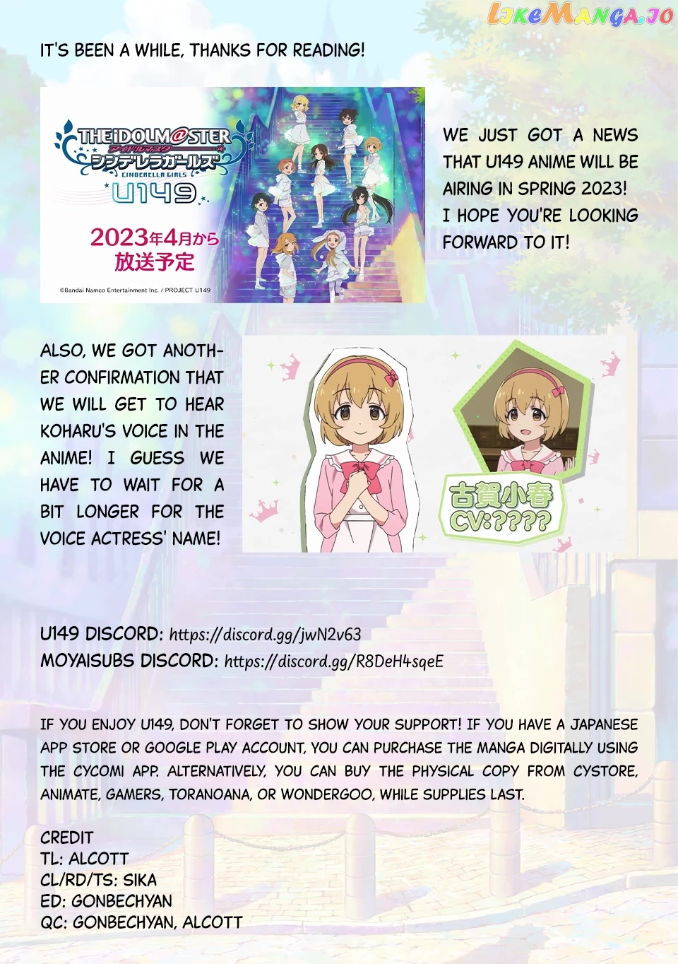 The Idolm@Ster Cinderella Girls - U149 chapter 77.2 - page 11