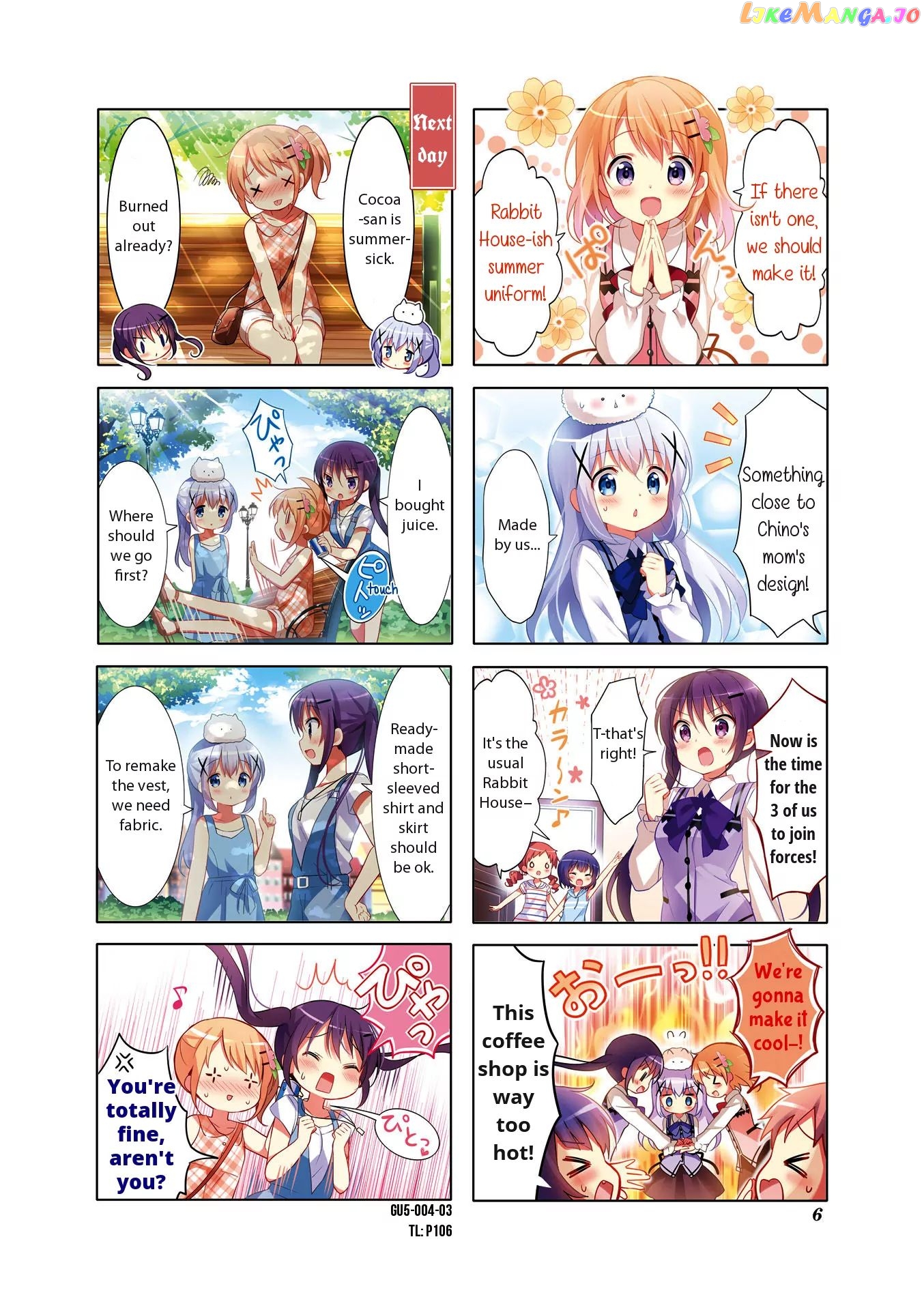 Gochuumon wa Usagi Desu ka? chapter 48 - page 3